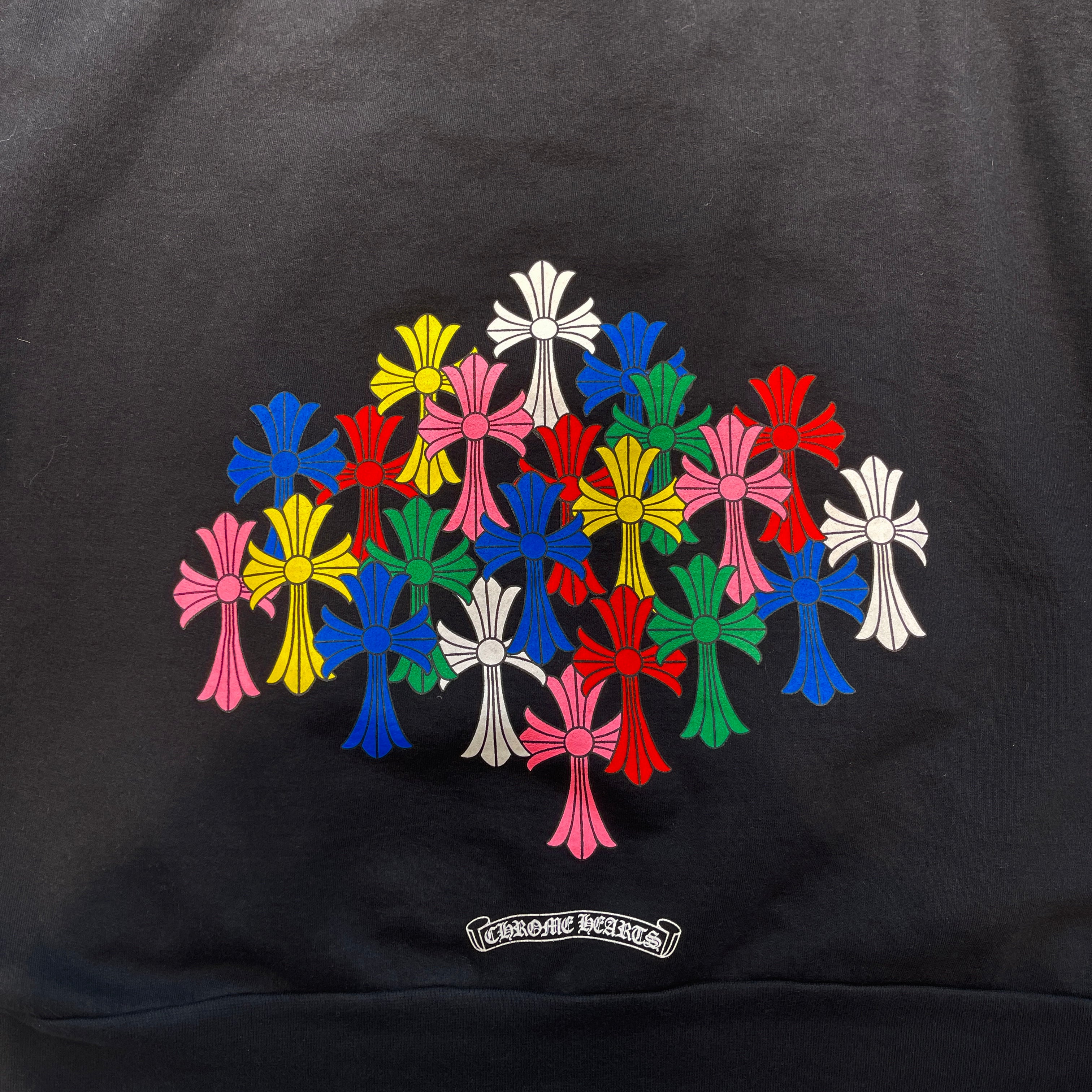 CHROME HEARTS 2022SS MLTCOL CEM CRS Pullover Hoodie Size XXL クロムハーツ マルチカラーセメタリークロス プルオーバーフーディー サイズXXL