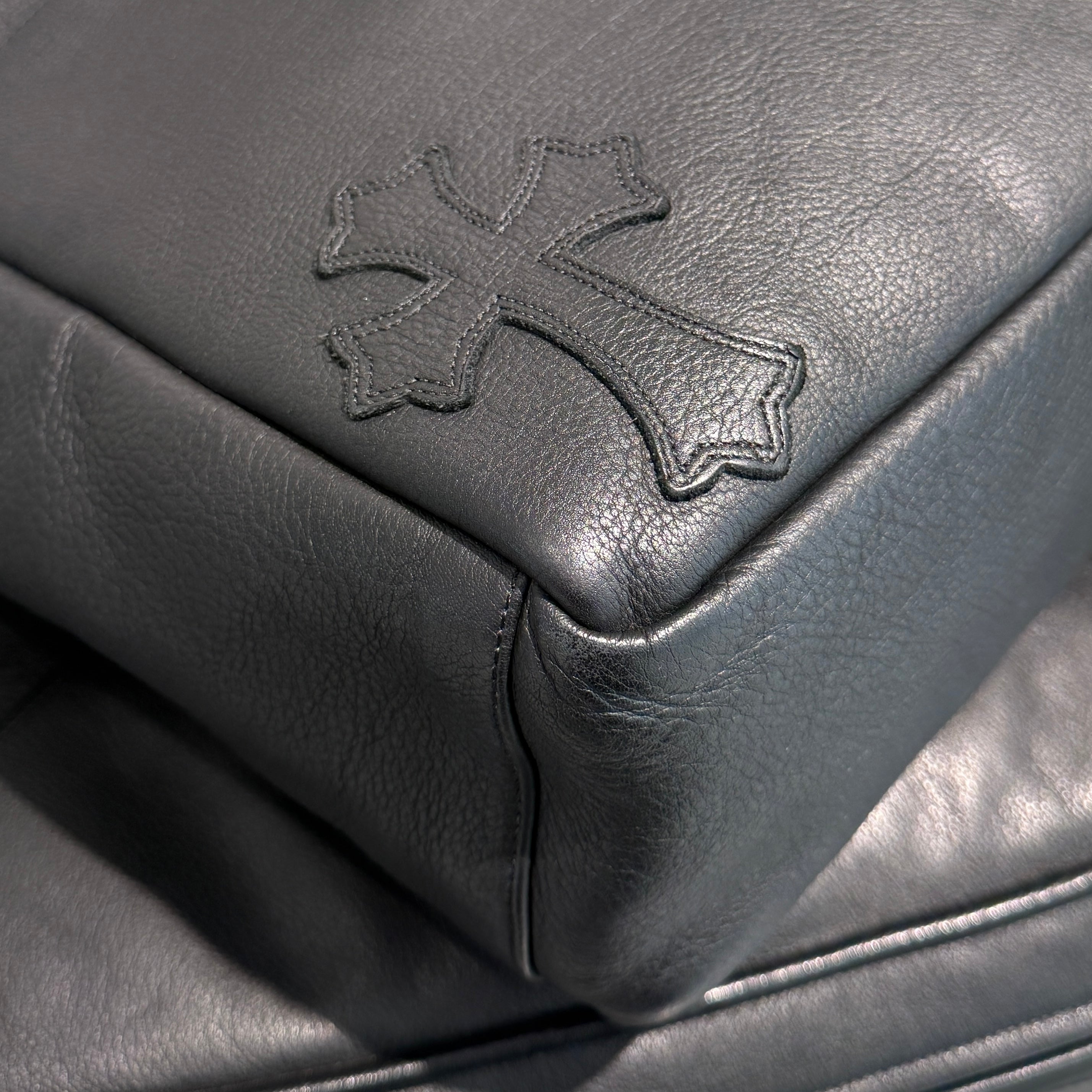 CHROME HEARTS BS Flare 4 Pocket Cross Leather Patch Tote Bag クロムハ―ツ BSフレア 4ポケット クロスレザーパッチ トートバッグ