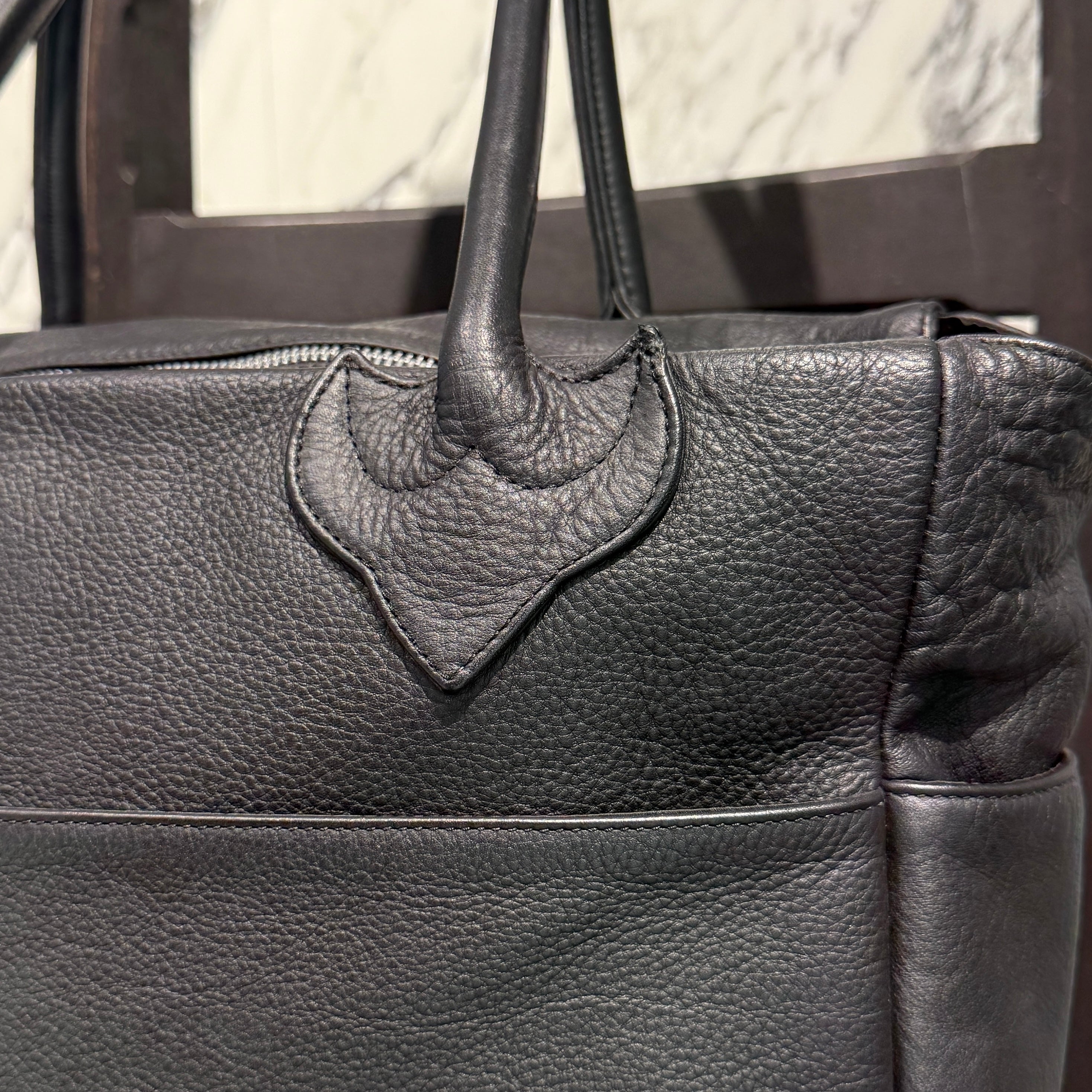 CHROME HEARTS BS Flare 4 Pocket Cross Leather Patch Tote Bag クロムハ―ツ BSフレア 4ポケット クロスレザーパッチ トートバッグ