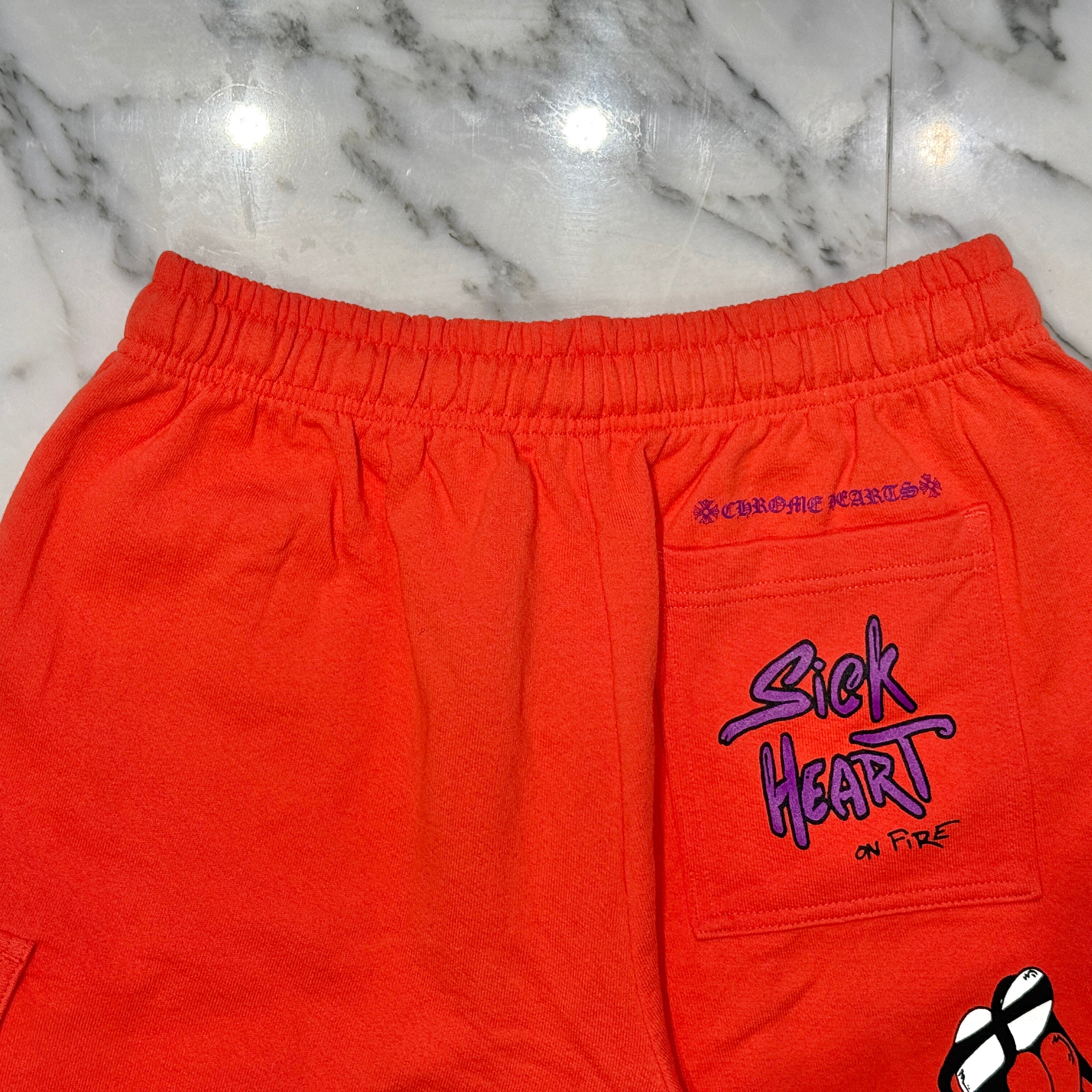 CHROME HEARTS×MATTY BOY 2023SS Sadistic Lipstick Half Pants Size M クロムハーツ ×マッティボーイ サディスティックリップスティック ハーツパンツ サイズM