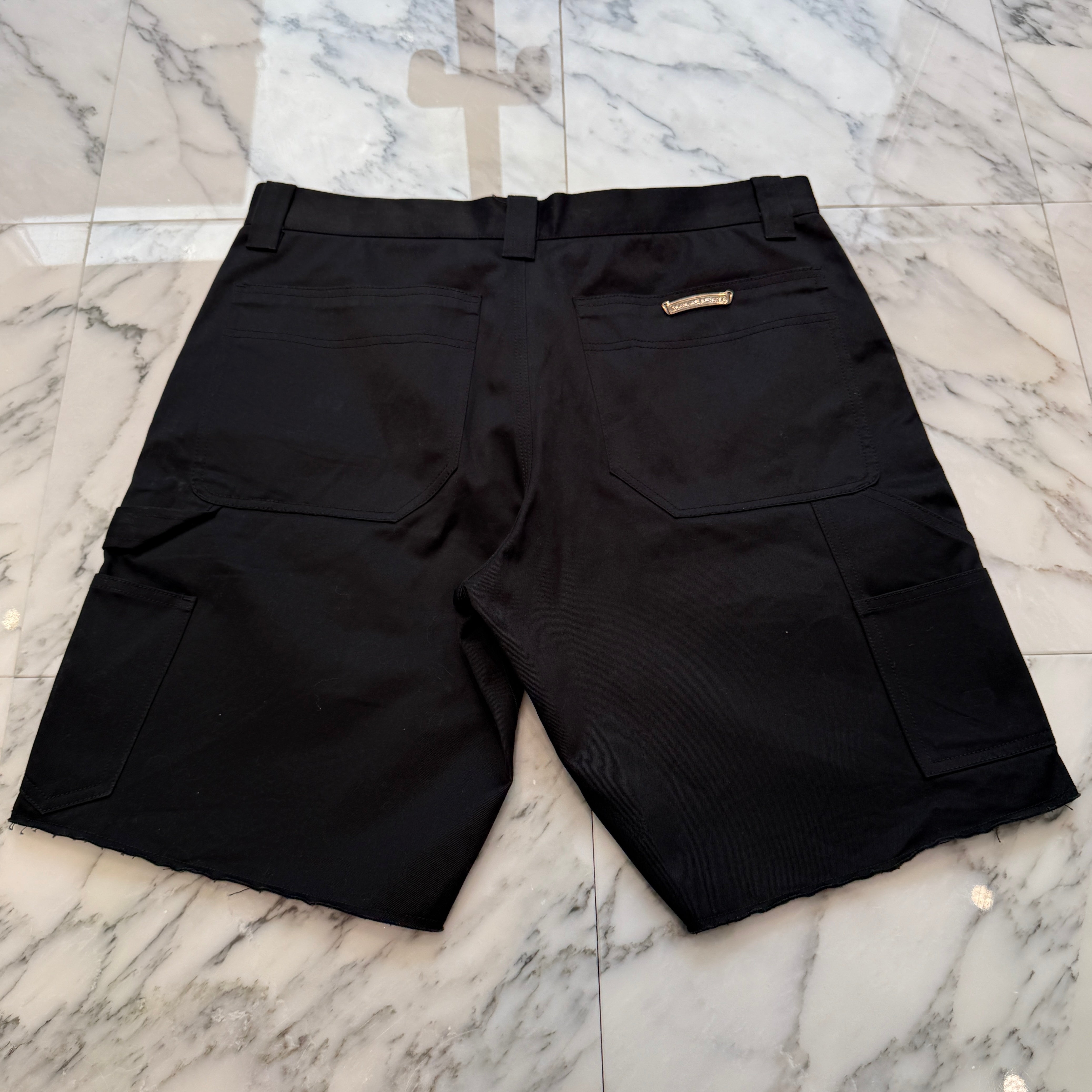 CHROME HEARTS Carpenter Cross Ball Button Denim Shorts Size 33 クロムハーツ カーペンター クロスボールボタン デニムショーツ サイズ33