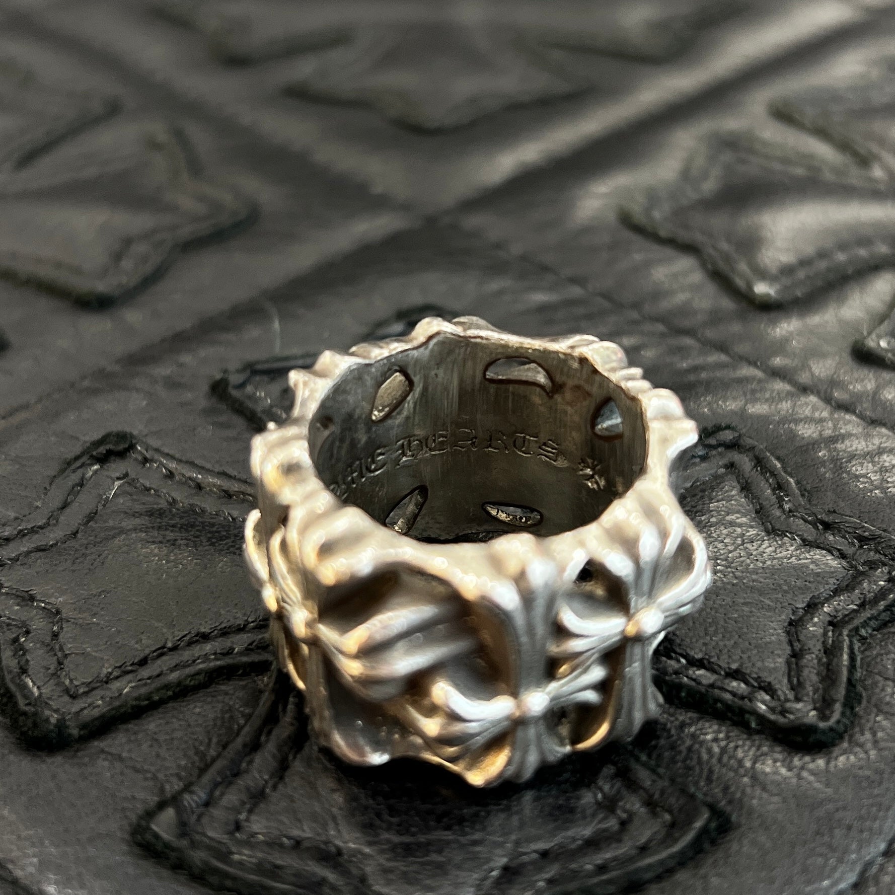 CHROME HEARTS Square Cemetery Cross Ring Size 22号 クロムハーツ スクエアセメタリークロスリング サイズ22号