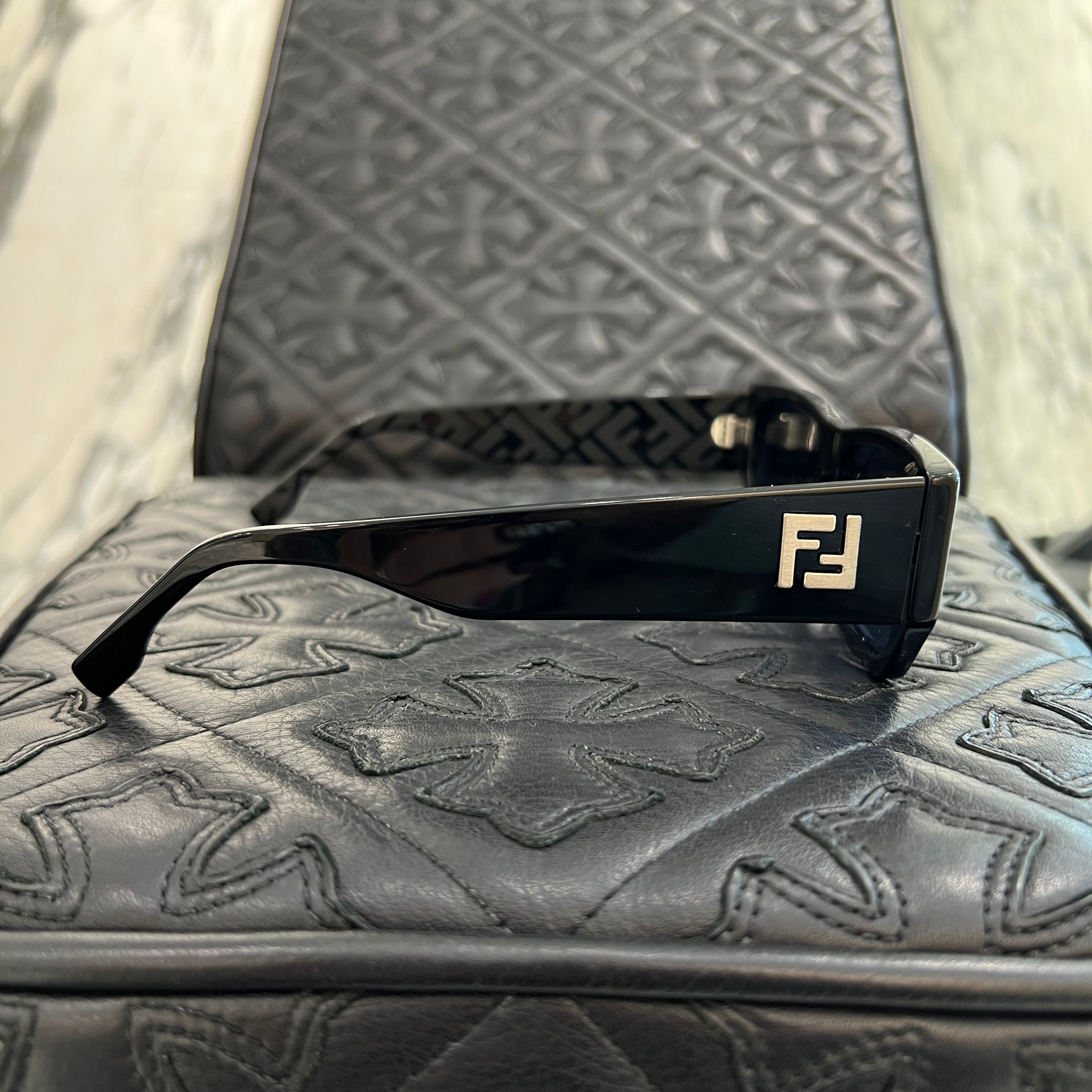 FENDI FF Logo Rectangle Sunglasses Size 56□17-145 フェンディ FFロゴ レクタングル サングラス サイズ56□17-145
