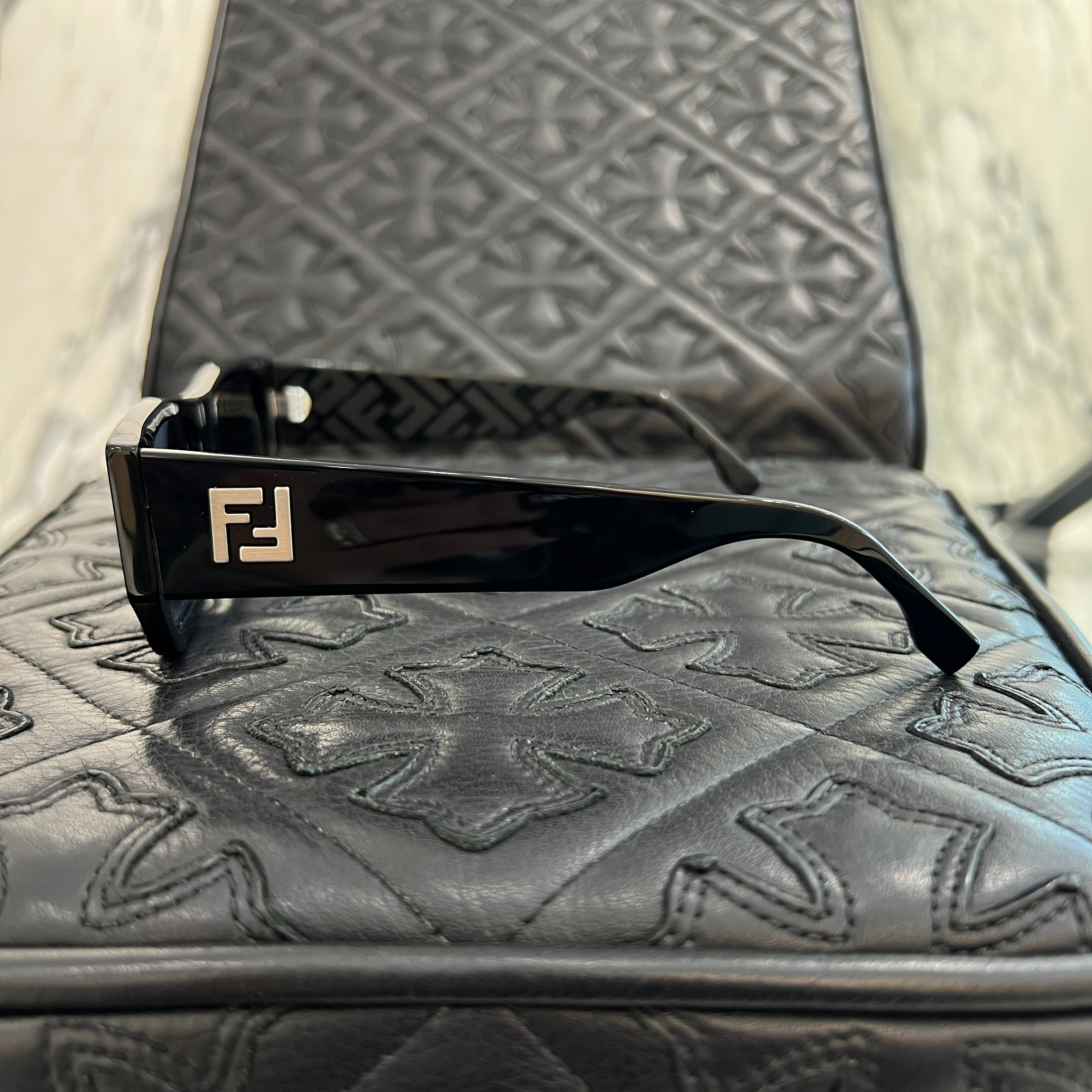 FENDI FF Logo Rectangle Sunglasses Size 56□17-145 フェンディ FFロゴ レクタングル サングラス サイズ56□17-145