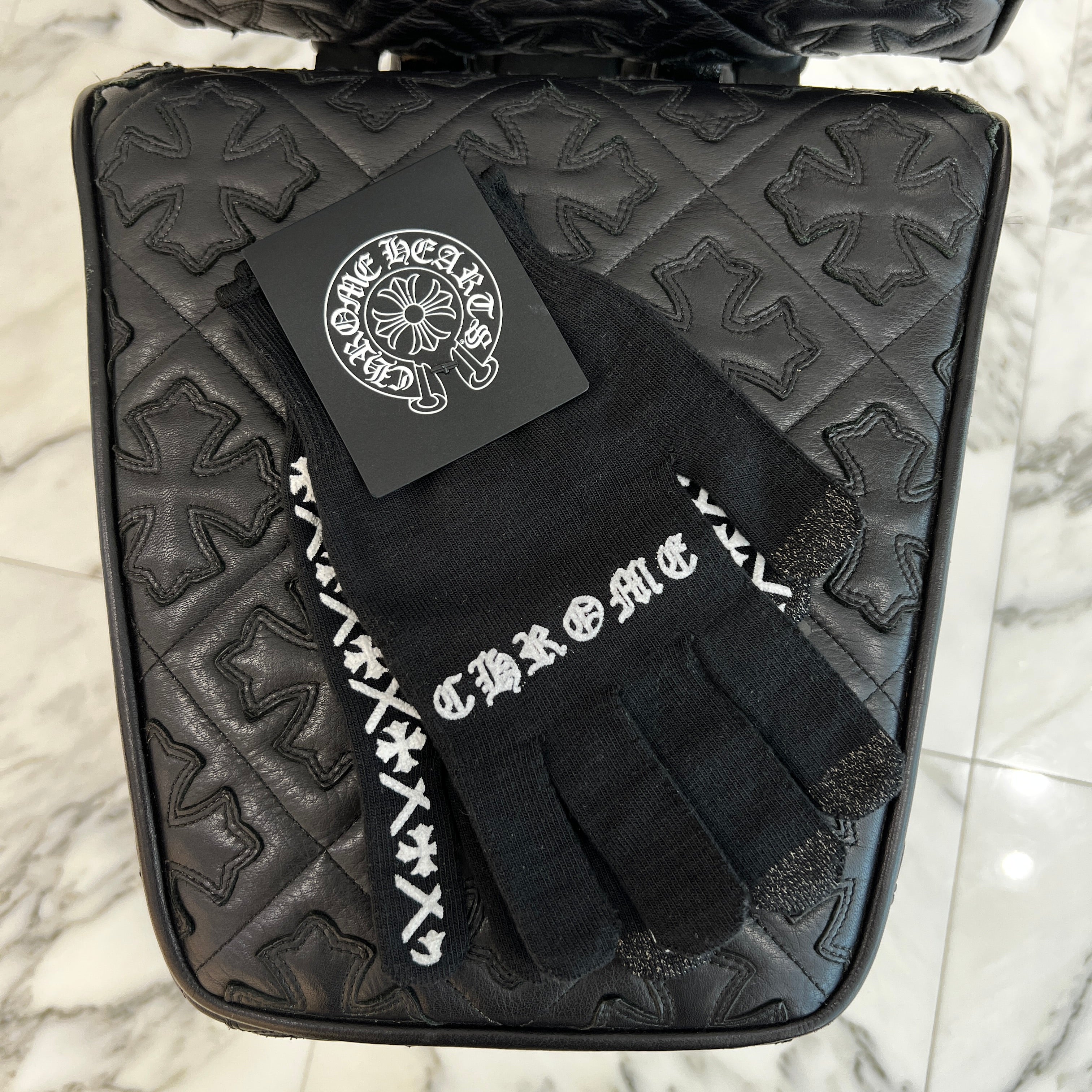 CHROME HEARTS Logo Print Work Gloves Size L クロムハーツ ロゴプリント ワークグローブ サイズL