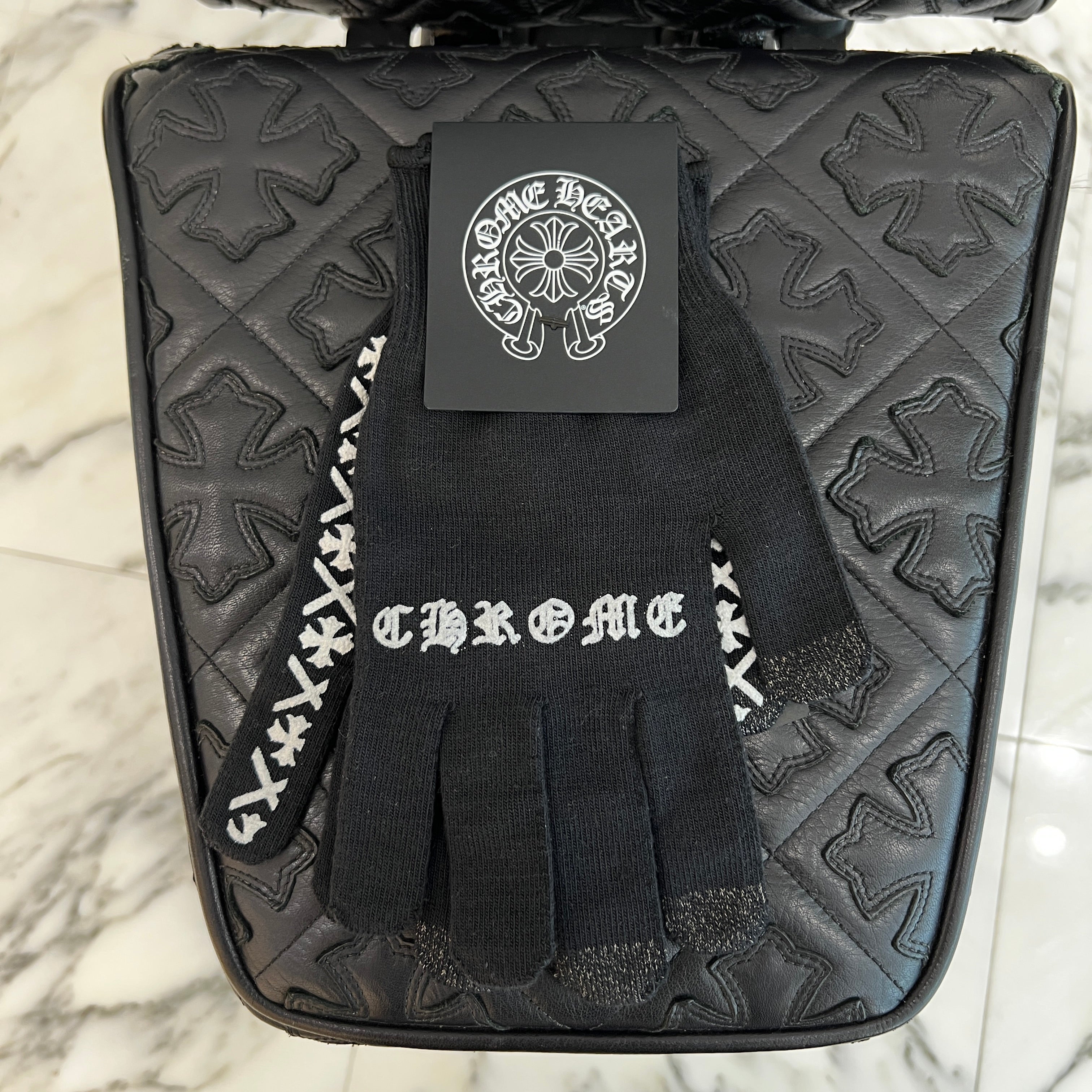 CHROME HEARTS Logo Print Work Gloves Size L クロムハーツ ロゴプリント ワークグローブ サイズL