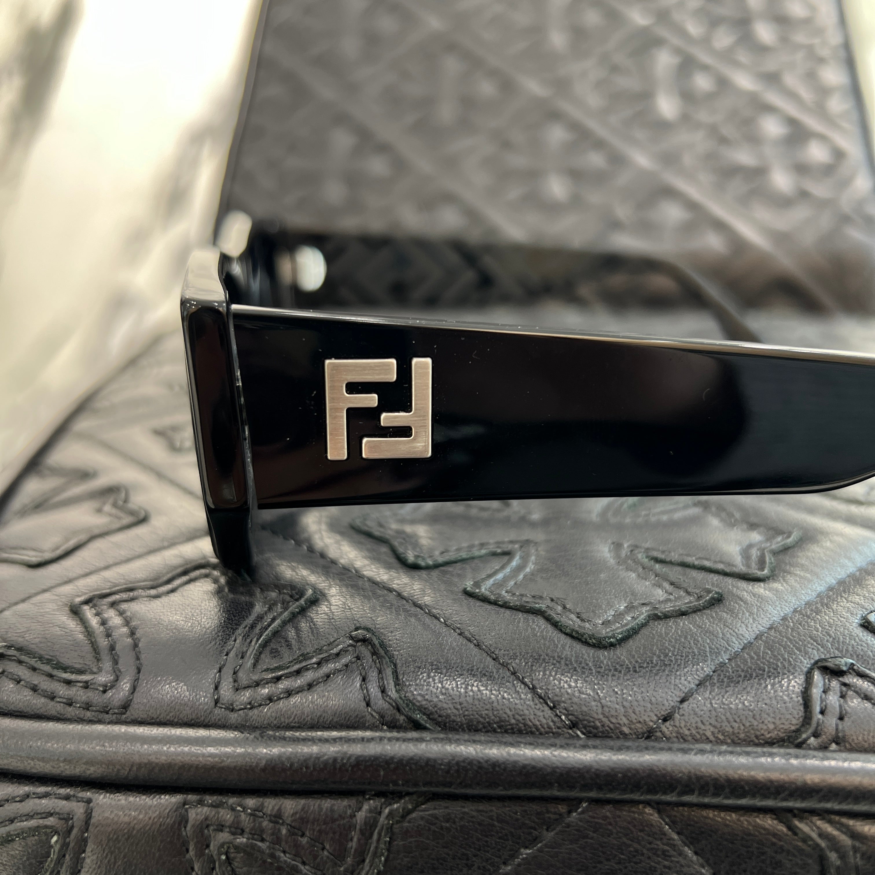 FENDI FF Logo Rectangle Sunglasses Size 56□17-145 フェンディ FFロゴ レクタングル サングラス サイズ56□17-145