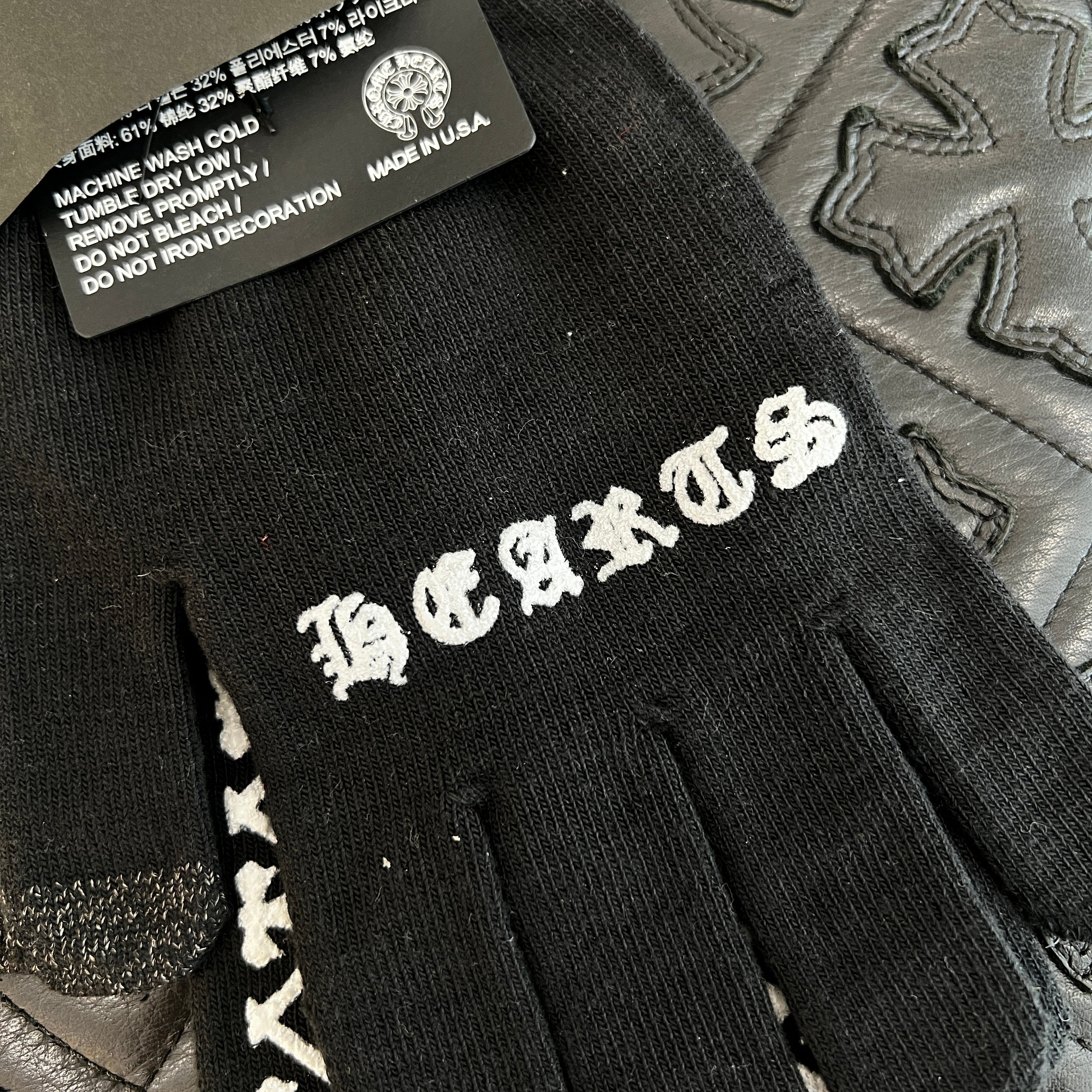 CHROME HEARTS Logo Print Work Gloves Size L クロムハーツ ロゴプリント ワークグローブ サイズL