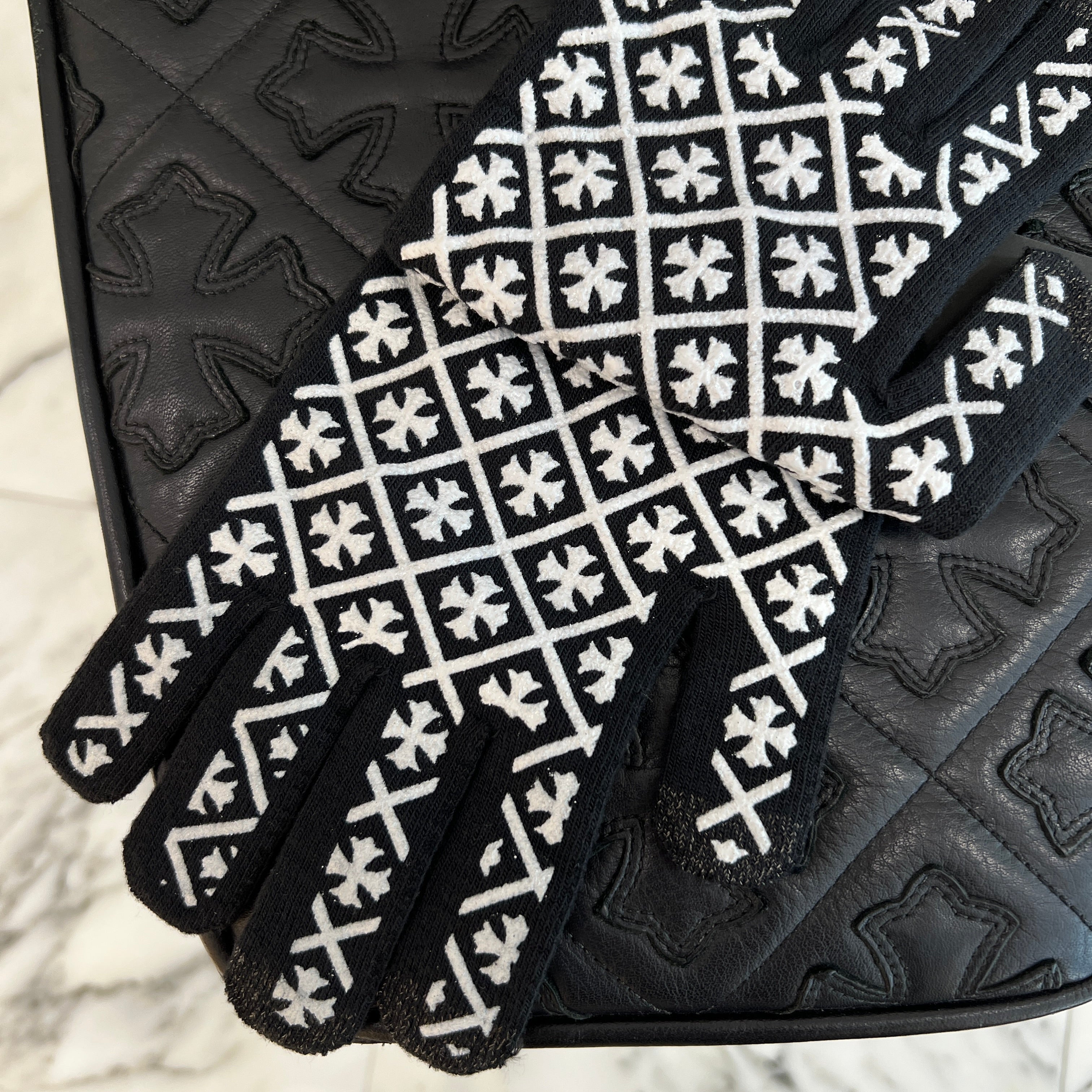 CHROME HEARTS Logo Print Work Gloves Size L クロムハーツ ロゴプリント ワークグローブ サイズL