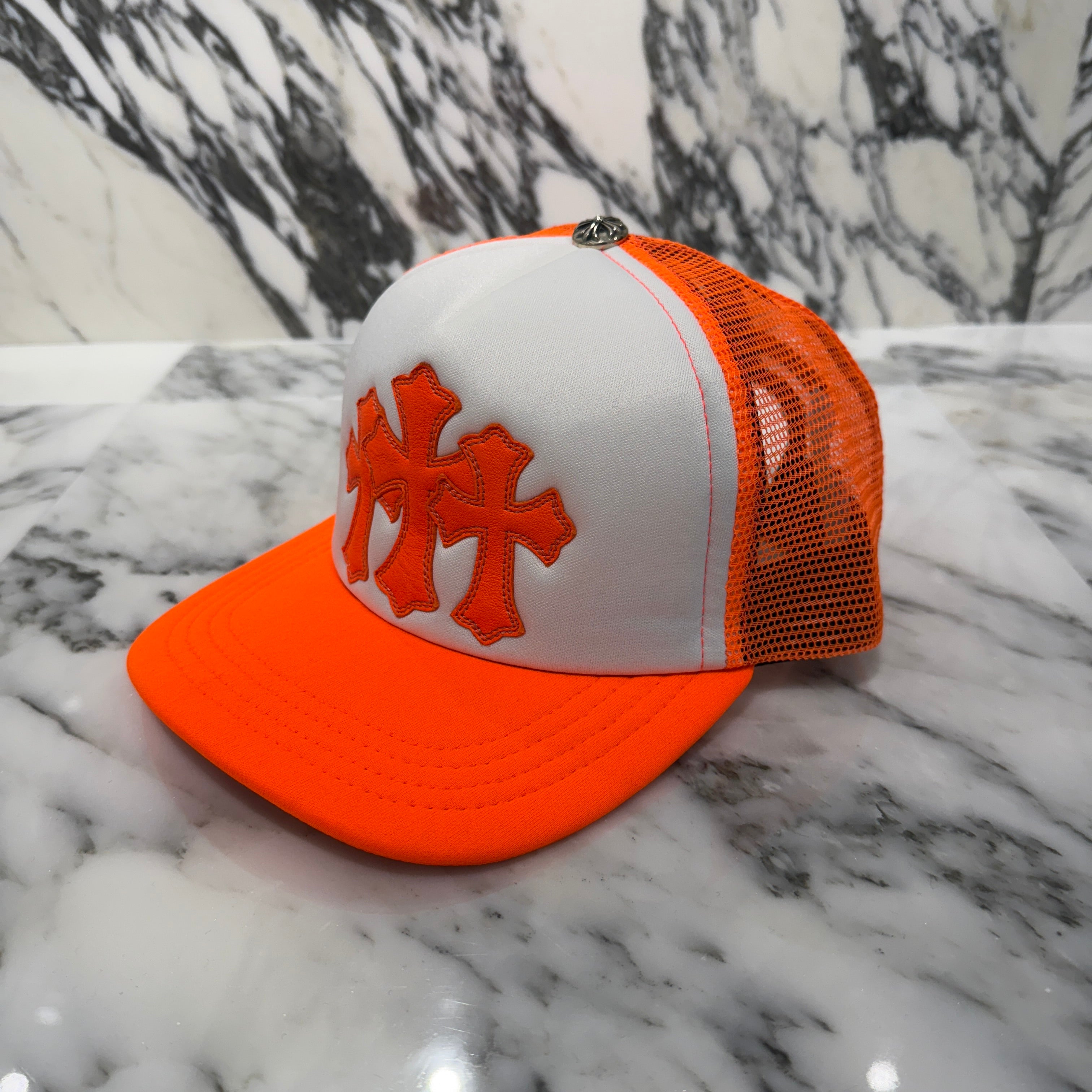 CHROME HEARTS Triple Cross Patch Trucker Cap ONE SIZE（53-60）