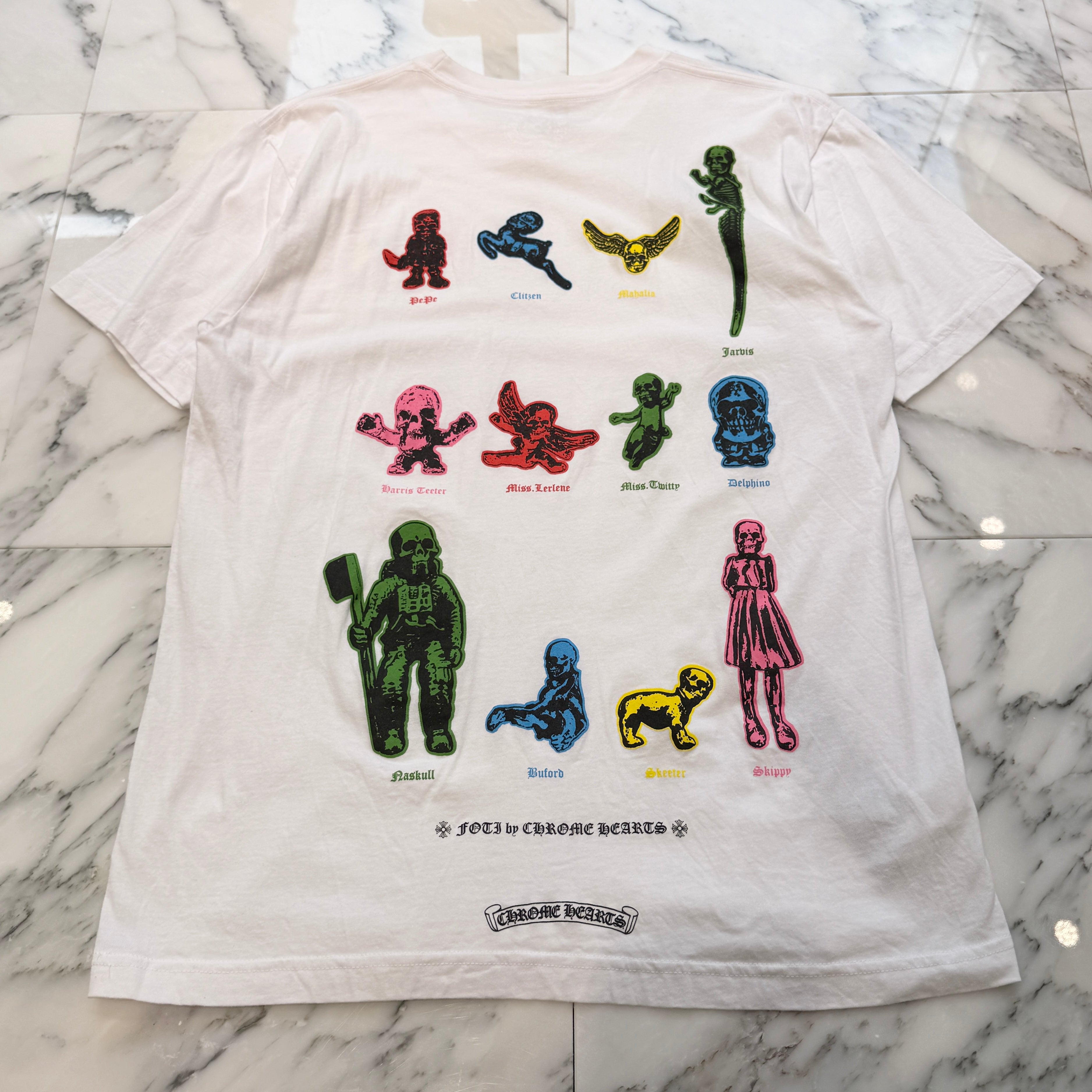 CHROME HEARTS 2023SS FOTI Rainbow Family Tee Size L クロムハーツ フォティ レインボー ファミリー Tシャツ サイズL