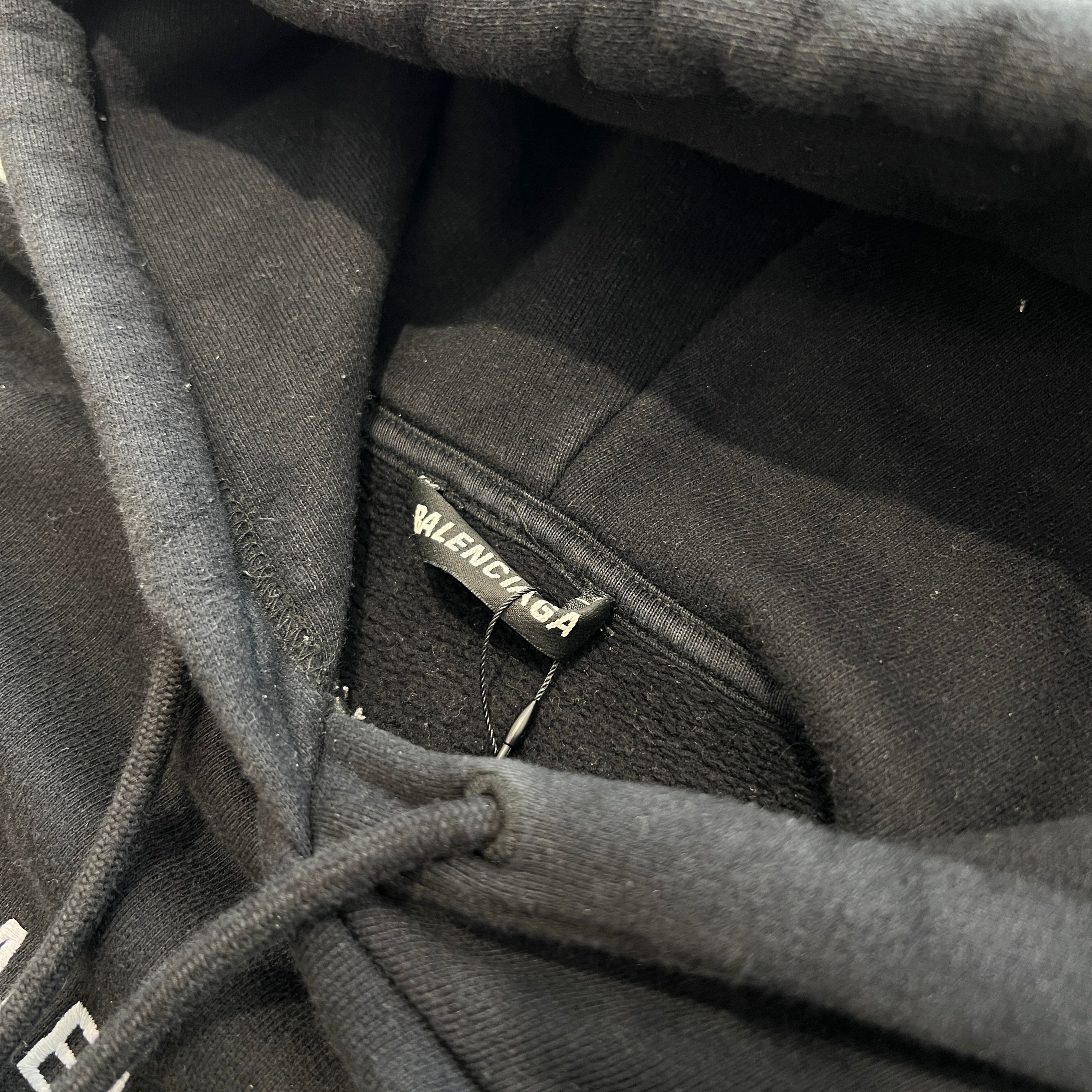 BALENCIAGA 2019AW Paris Flag Pullover Hoodie 570811 TGV68 Size XS バレンシアガ パリフラッグプルオーバーフーディ サイズXS