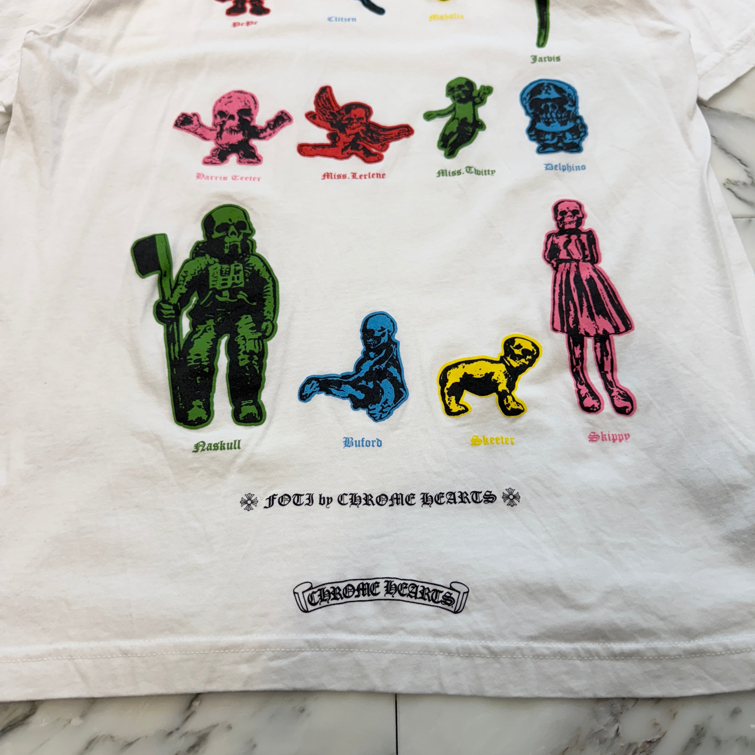 CHROME HEARTS 2023SS FOTI Rainbow Family Tee Size L クロムハーツ