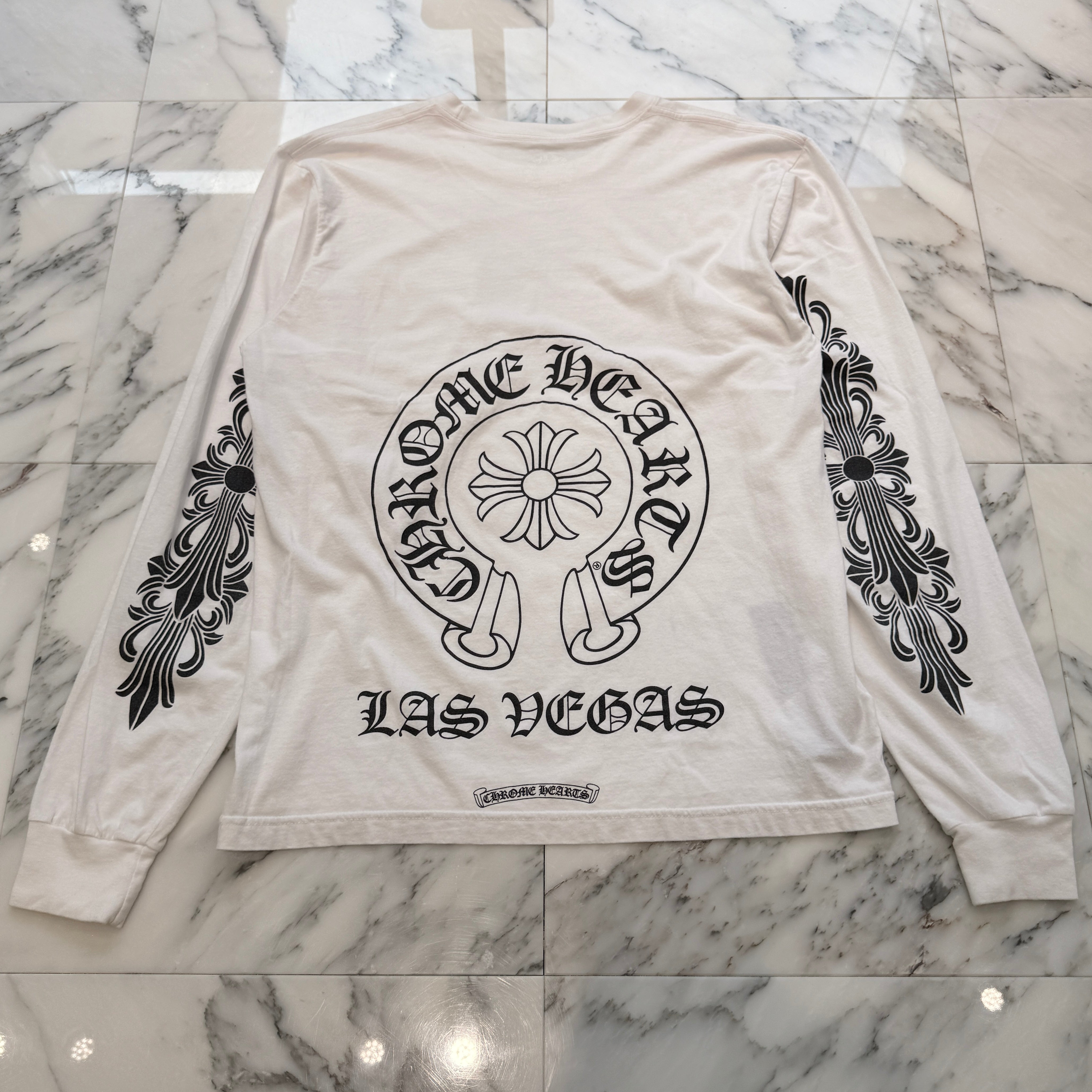 CHROME HEARTS Las Vegas Limited Horseshoe Long Sleeve Tee Size Ｍ クロムハーツ ラスベガス限定 ホースシューＴシャツ サイズＭ