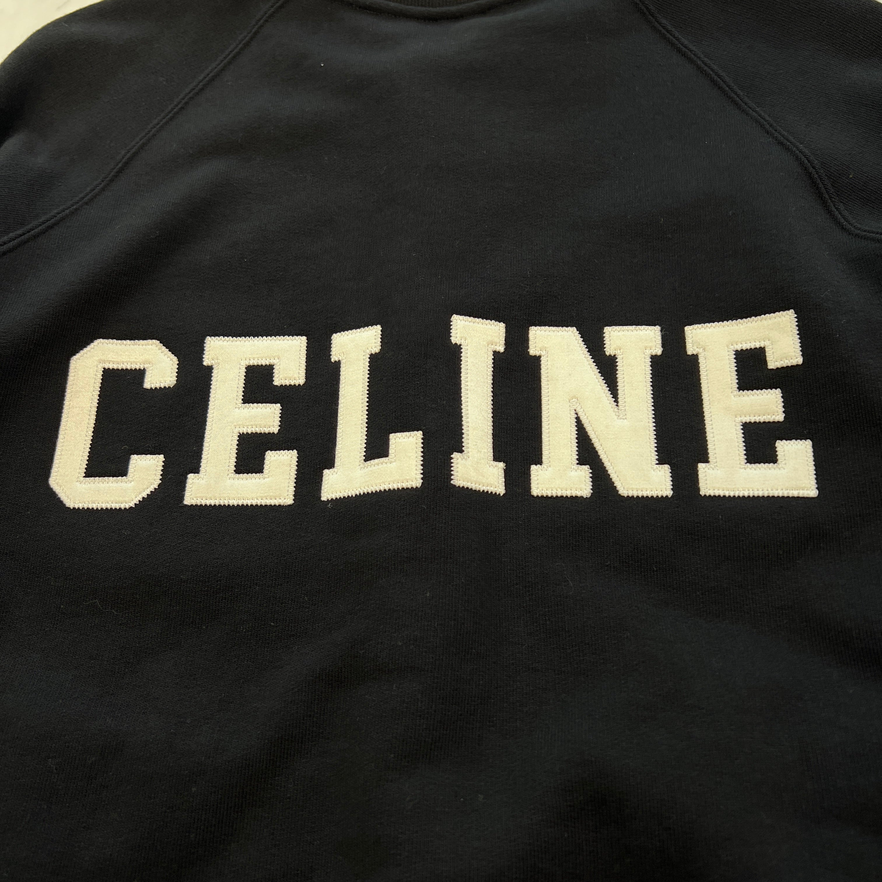 CELINE 2022AW College Teddy Jacket 2Y815345F Size M セリーヌ カレッジ テディジャケット スタジアムジャケット サイズM