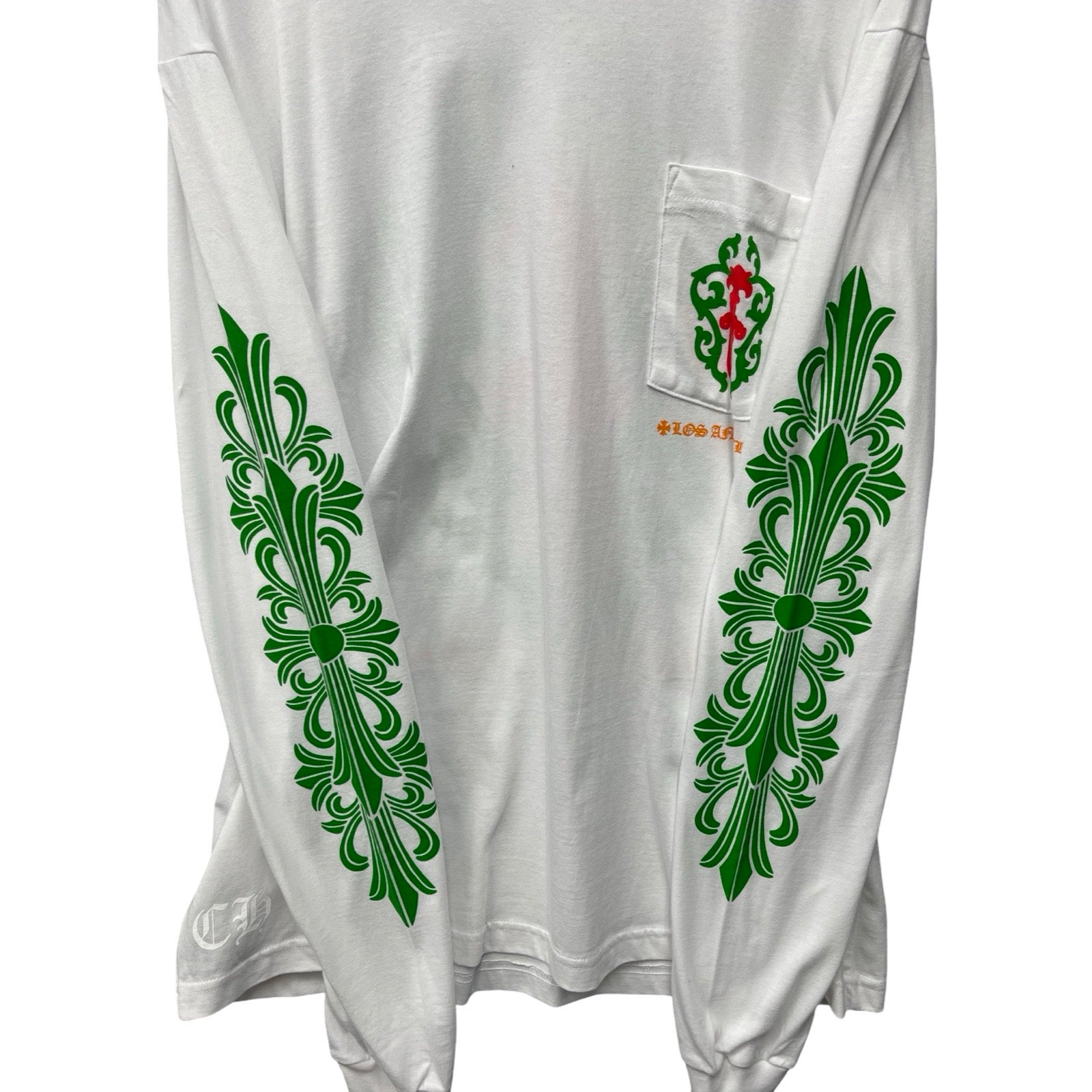 CHROME HEARTS Los Angeles Limited Vine Dagger Print Long Sleeve Tee Size XL