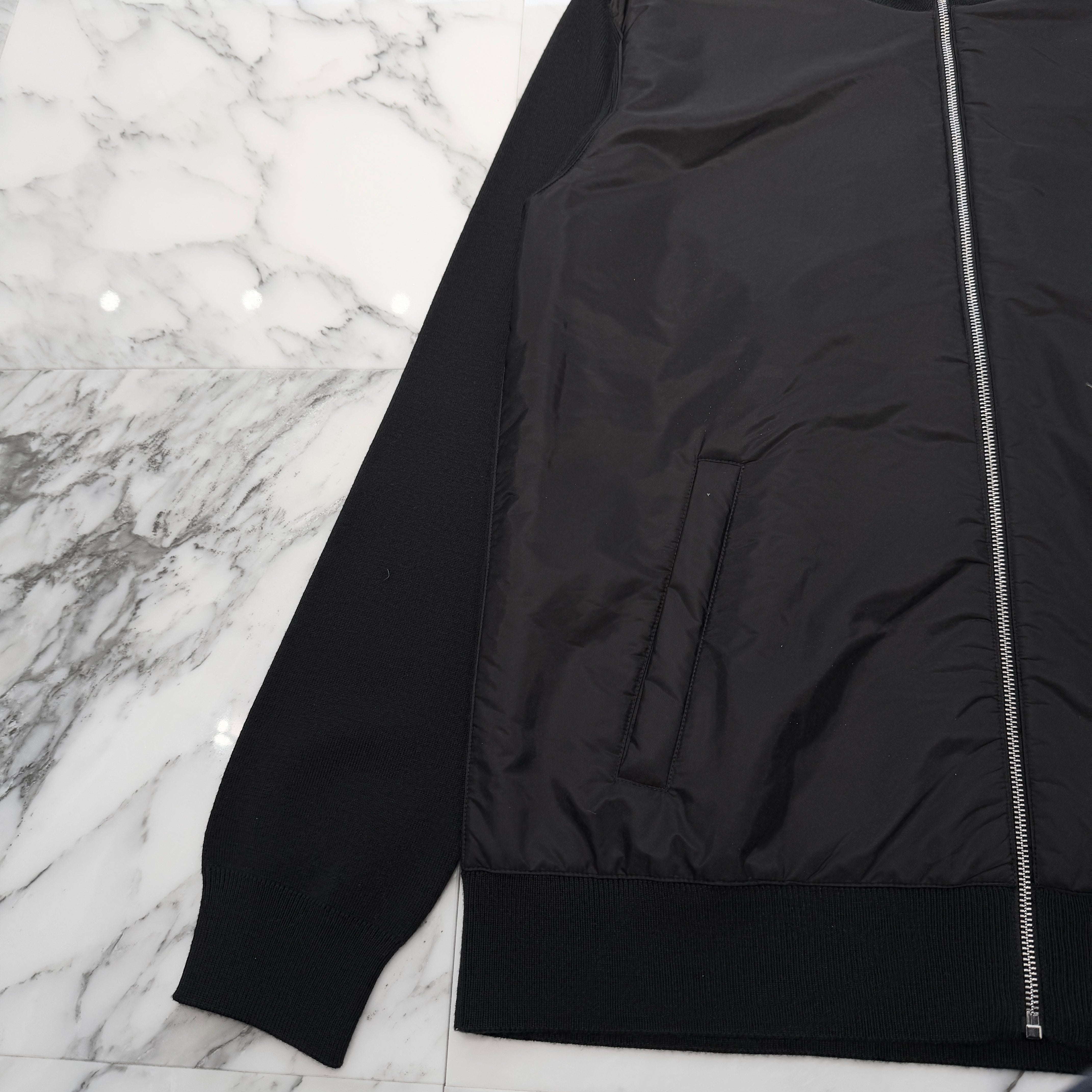 PRADA 2022AW Re Nylon Switching Wool Zip Up Blouson Size 58 UMG116 R212 U98 プラダ リ・ナイロン スイッチングウール ジップアップ ブルゾン サイズ58