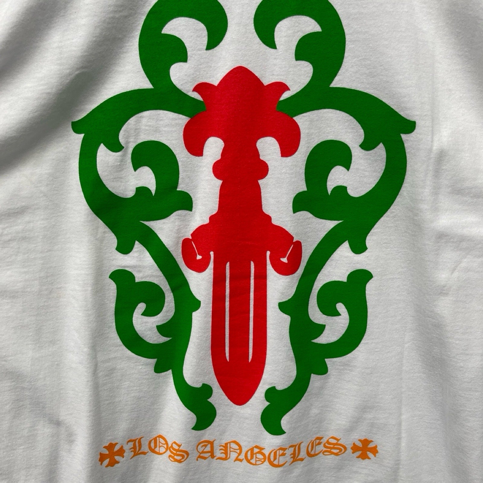 CHROME HEARTS Los Angeles Limited Vine Dagger Print Long Sleeve Tee Size XL