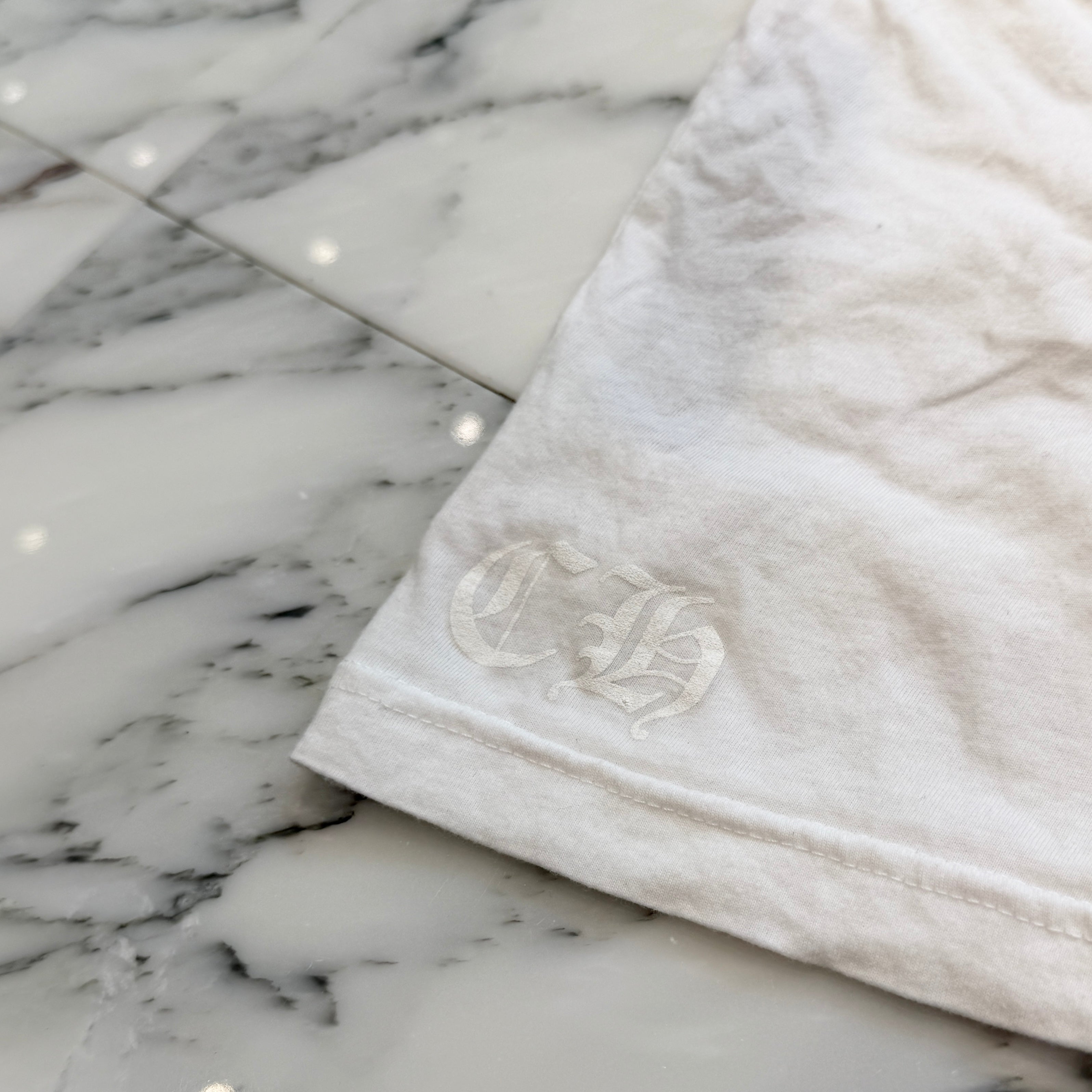 CHROME HEARTS FUCK YOU Floral Cross Horseshoe Long Sleeve Tee Size L クロムハーツ ファックユー フローラルクロス ホースシュー ロングスリーブTシャツ サイズL