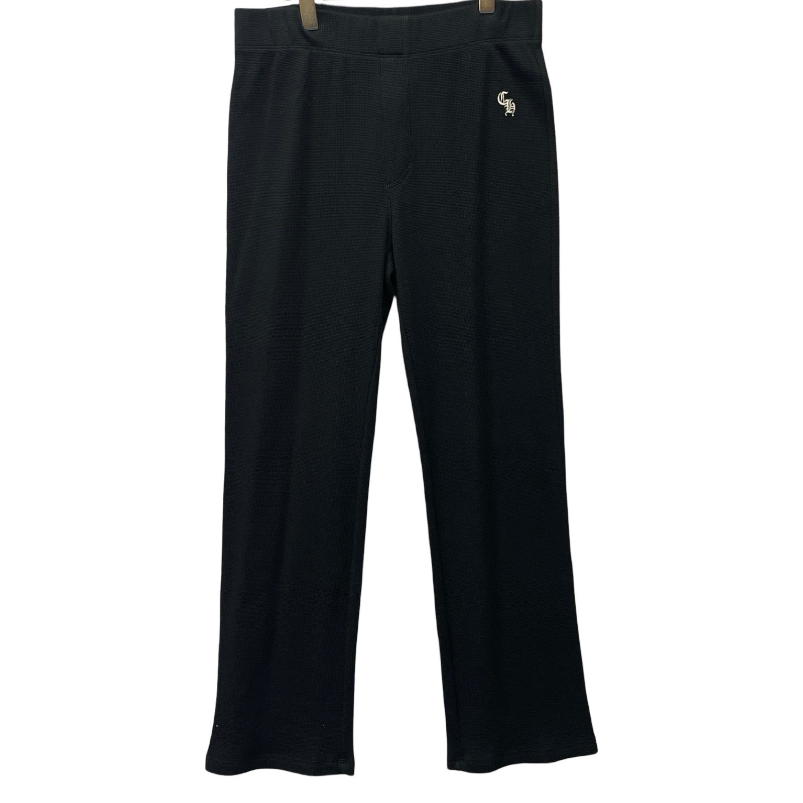 CHROME HEARTS Y Not CH Logo Embroidery Thermal Long Pants Size M