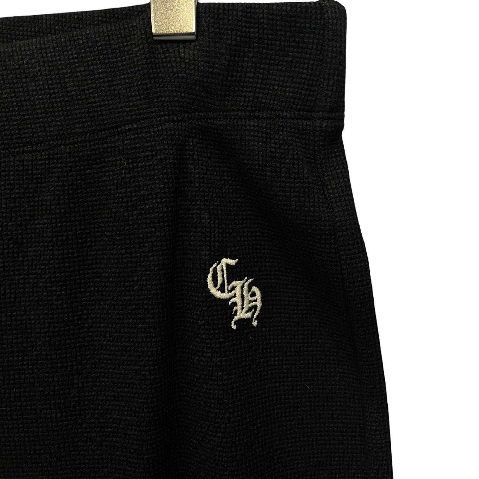 CHROME HEARTS Y Not CH Logo Embroidery Thermal Long Pants Size M