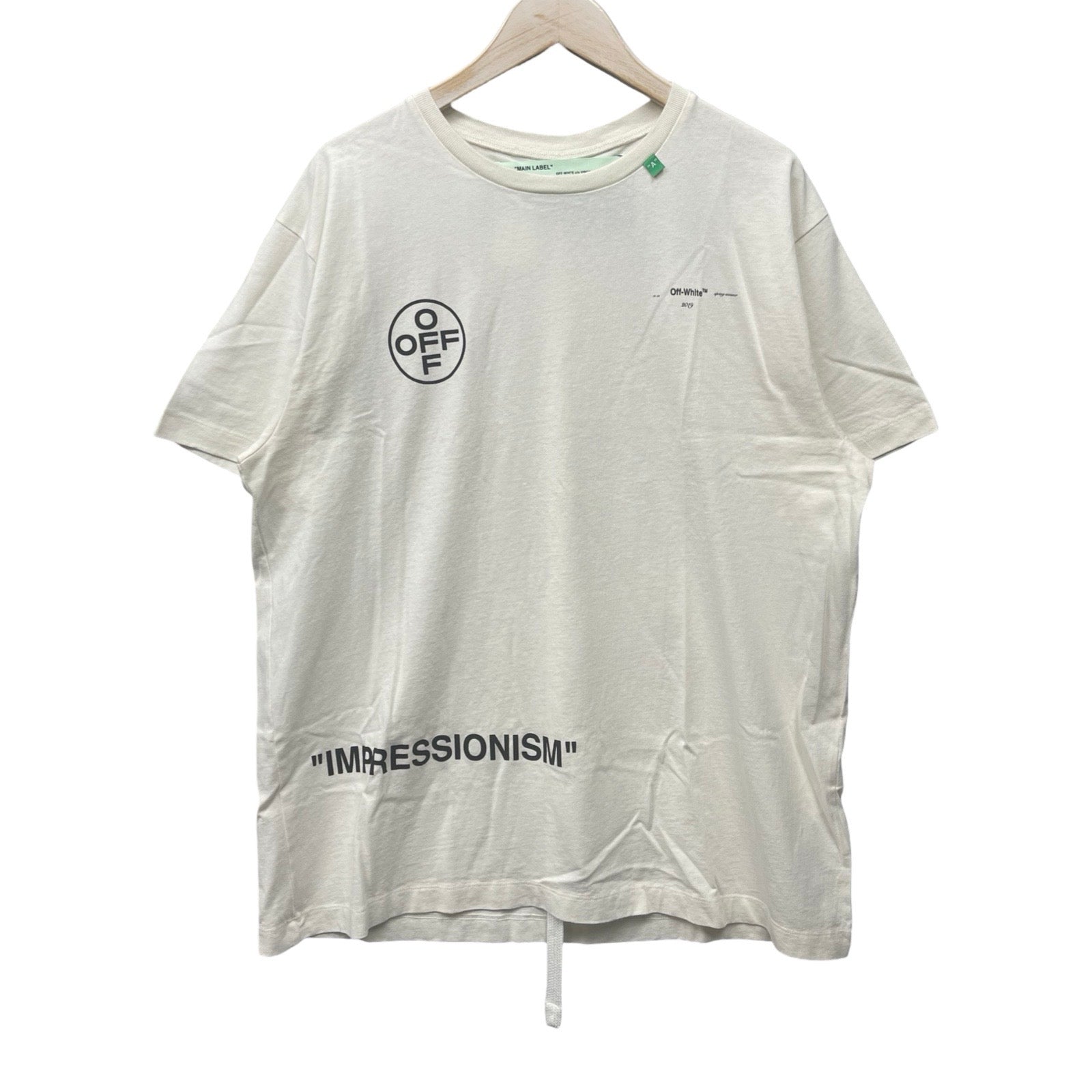 OFF-WHITE 2019SS Graphic S/S Over Tee OMAA038R19185015 Size XS