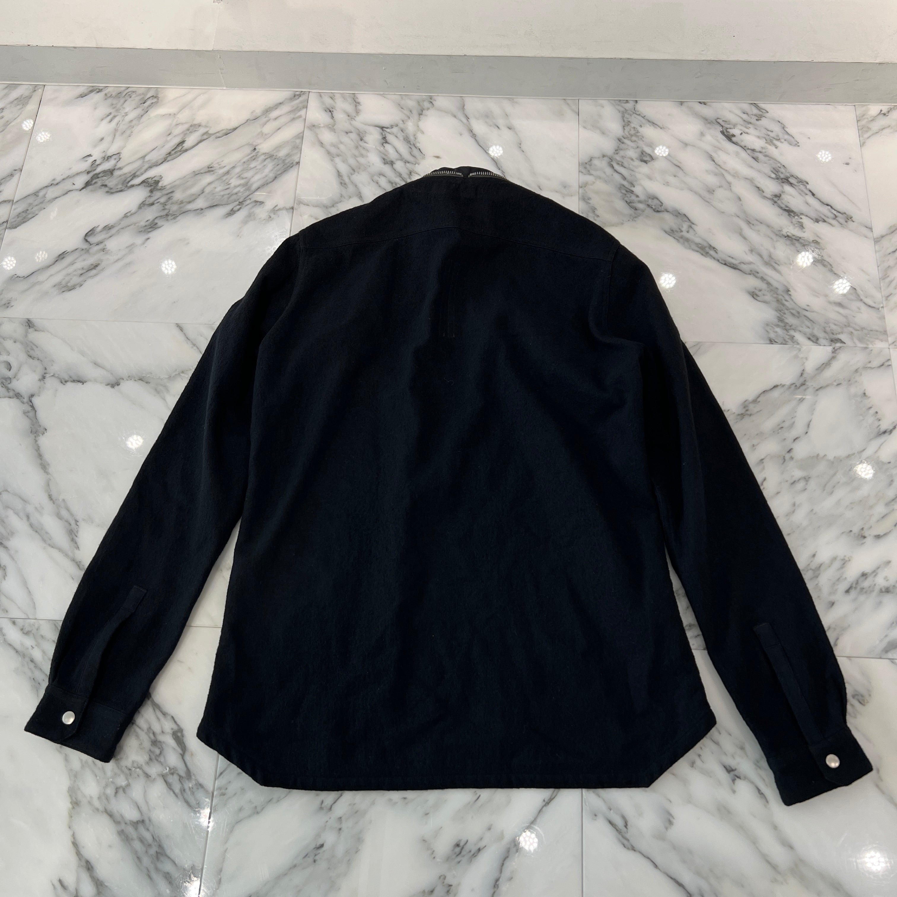 Rick Owens 2021AW Zip Larry Shirt RU02A5288-WCF Size 38 リックオウェンス ジップ ラリーシャツ サイズ38