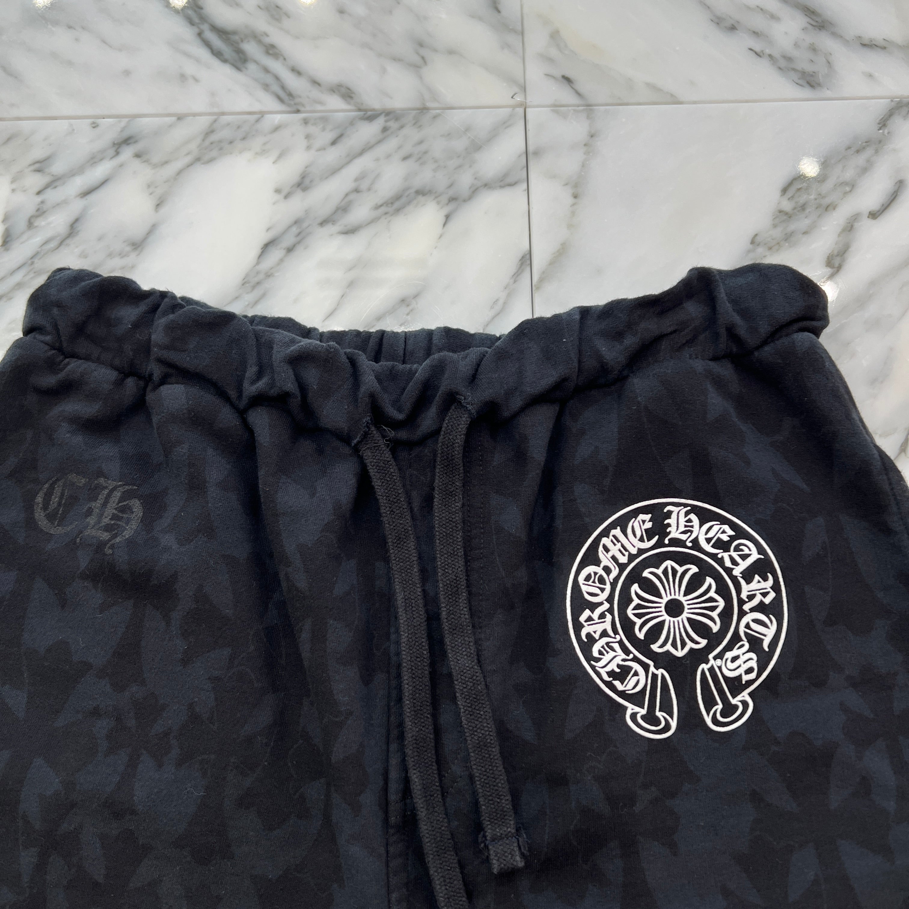 CHROME HEARTS 2024SS Graveyard Cemetery Cross Half Pants Size M クロムハーツ グレイブヤード セメタリークロス ハーフパンツ サイズM