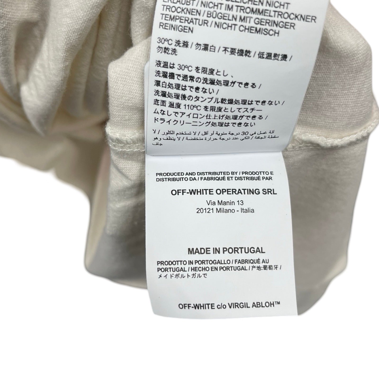 OFF-WHITE 2019SS Graphic S/S Over Tee OMAA038R19185015 Size XS