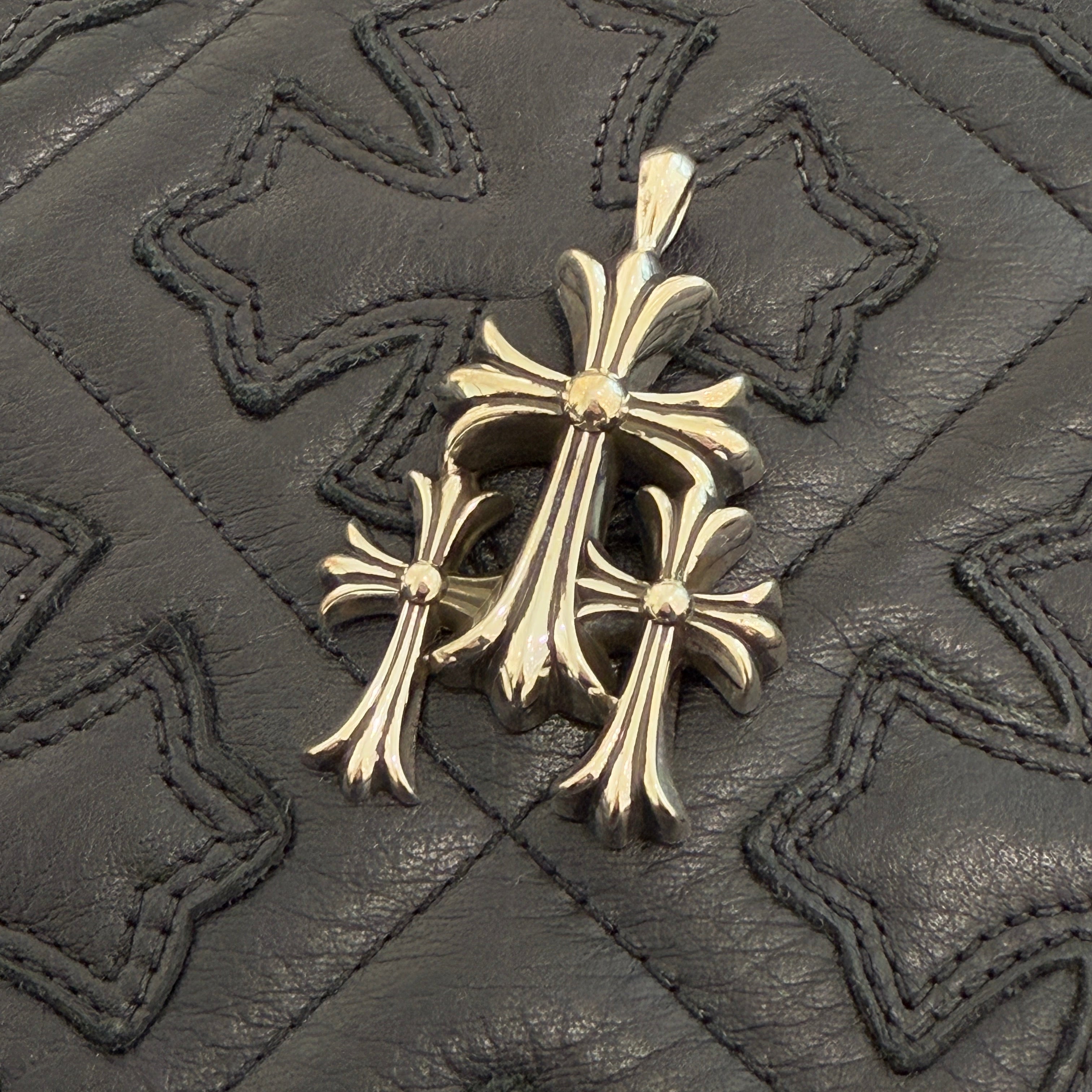 CHROME HEARTS Triple Cross Necklace Pendant Top クロムハーツ トリプルクロス ネックレス ペンダントトップ