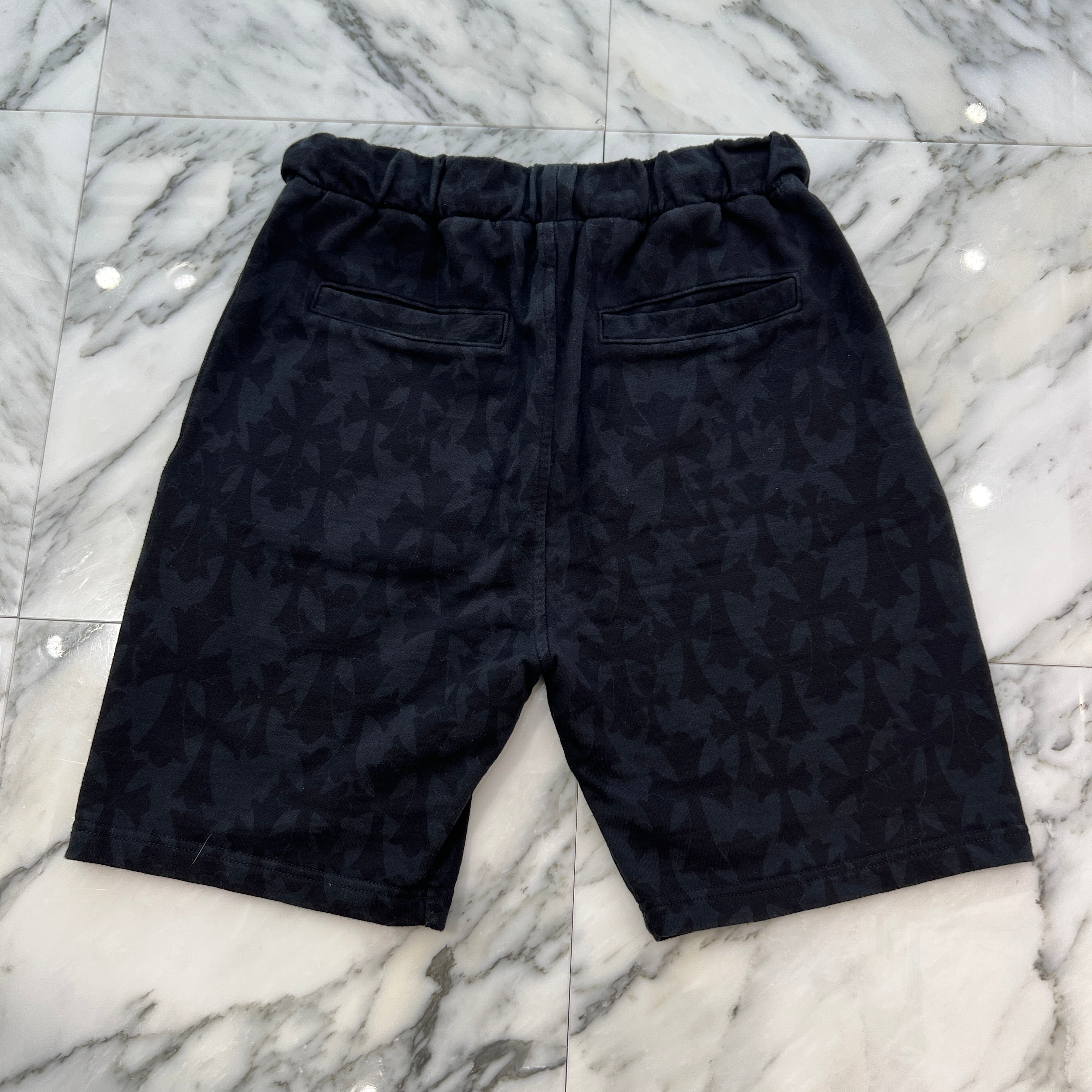 CHROME HEARTS 2024SS Graveyard Cemetery Cross Half Pants Size M