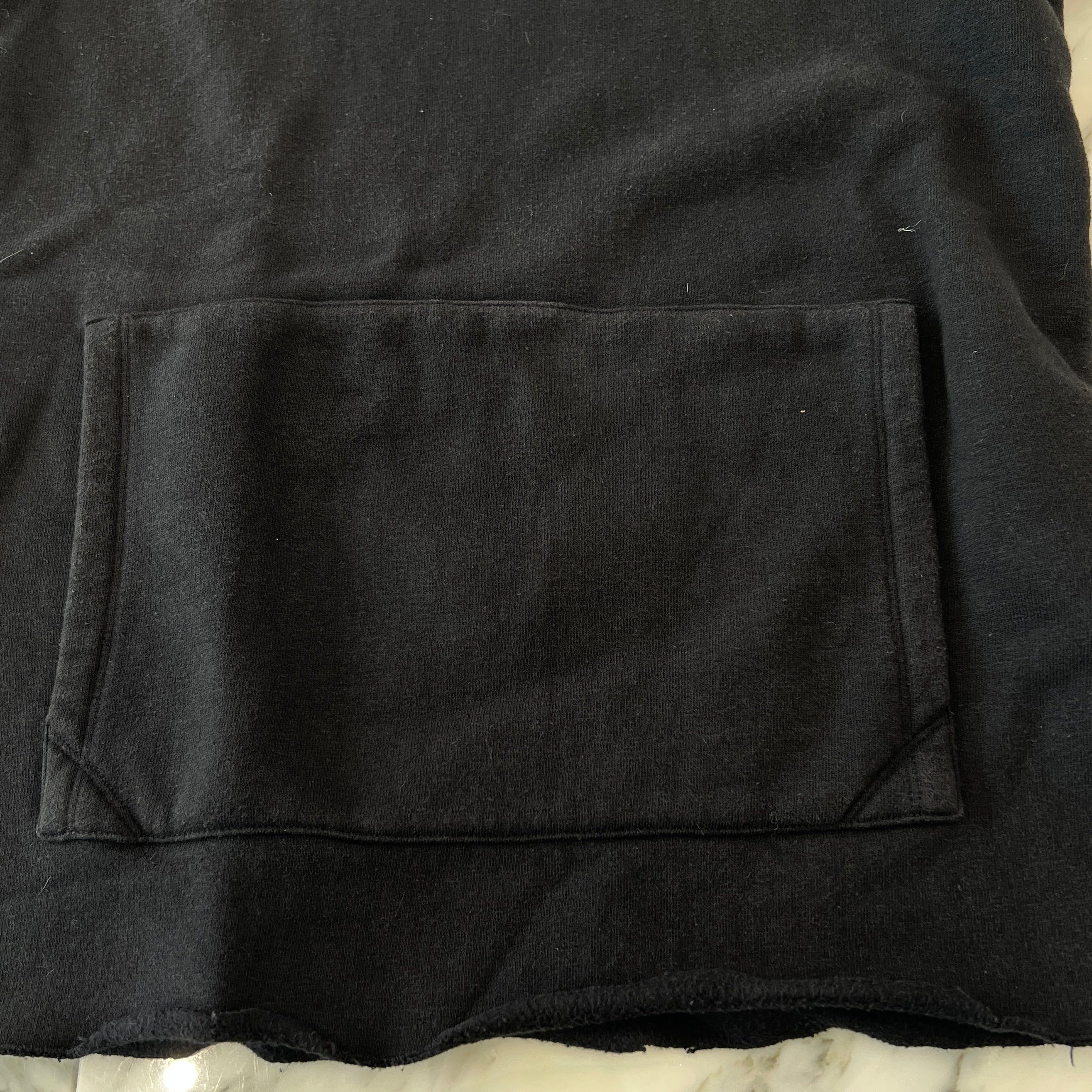 CHROME HEARTS Y NOT Cemetery Cross Leather Patch Pocket Sweat Tee Size M クロムハーツ ワイノット セメタリークロス レザーパッチ ポケット スウェット Tシャツ サイズM