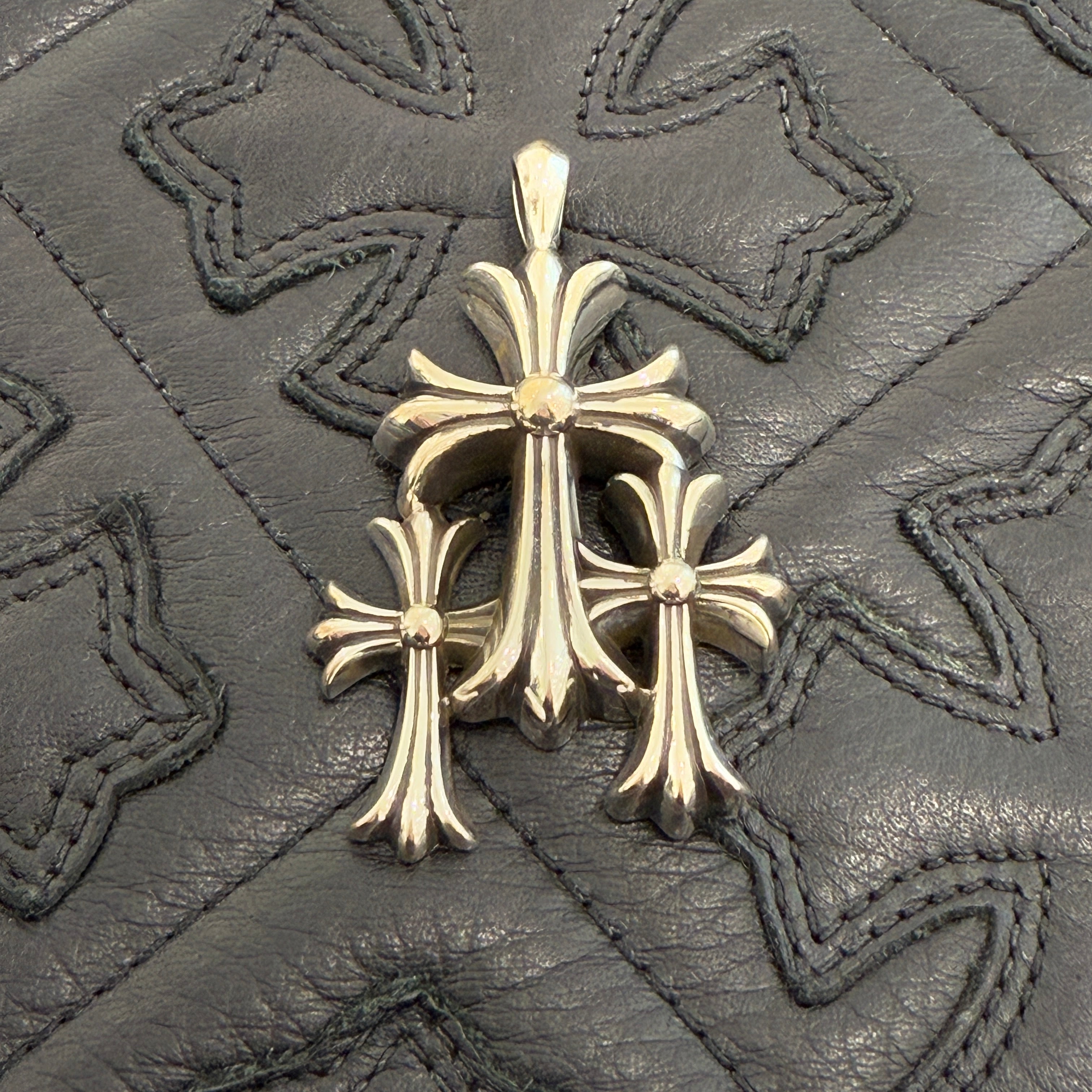 CHROME HEARTS Triple Cross Necklace Pendant Top クロムハーツ トリプルクロス ネックレス ペンダントトップ