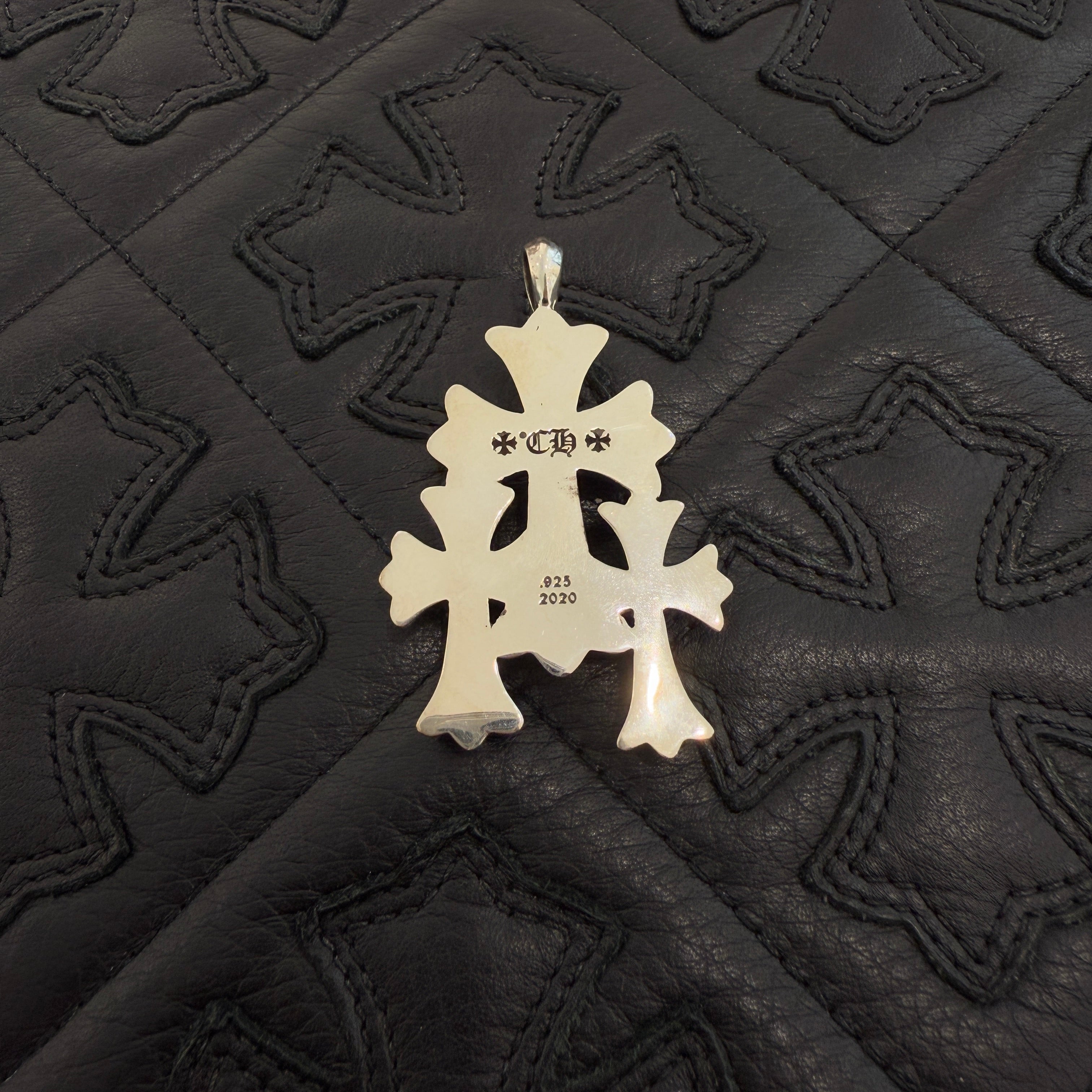 CHROME HEARTS Triple Cross Necklace Pendant Top クロムハーツ トリプルクロス ネックレス ペンダントトップ