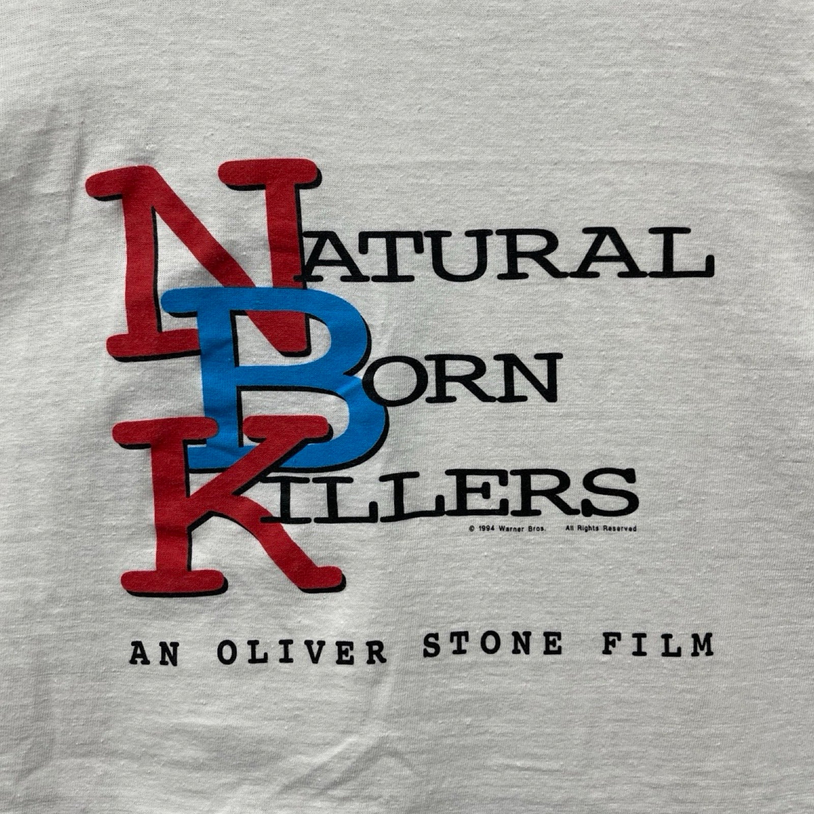 Vintage 90's Natural Born Killers 1994 Movie S/S Tee Size XL