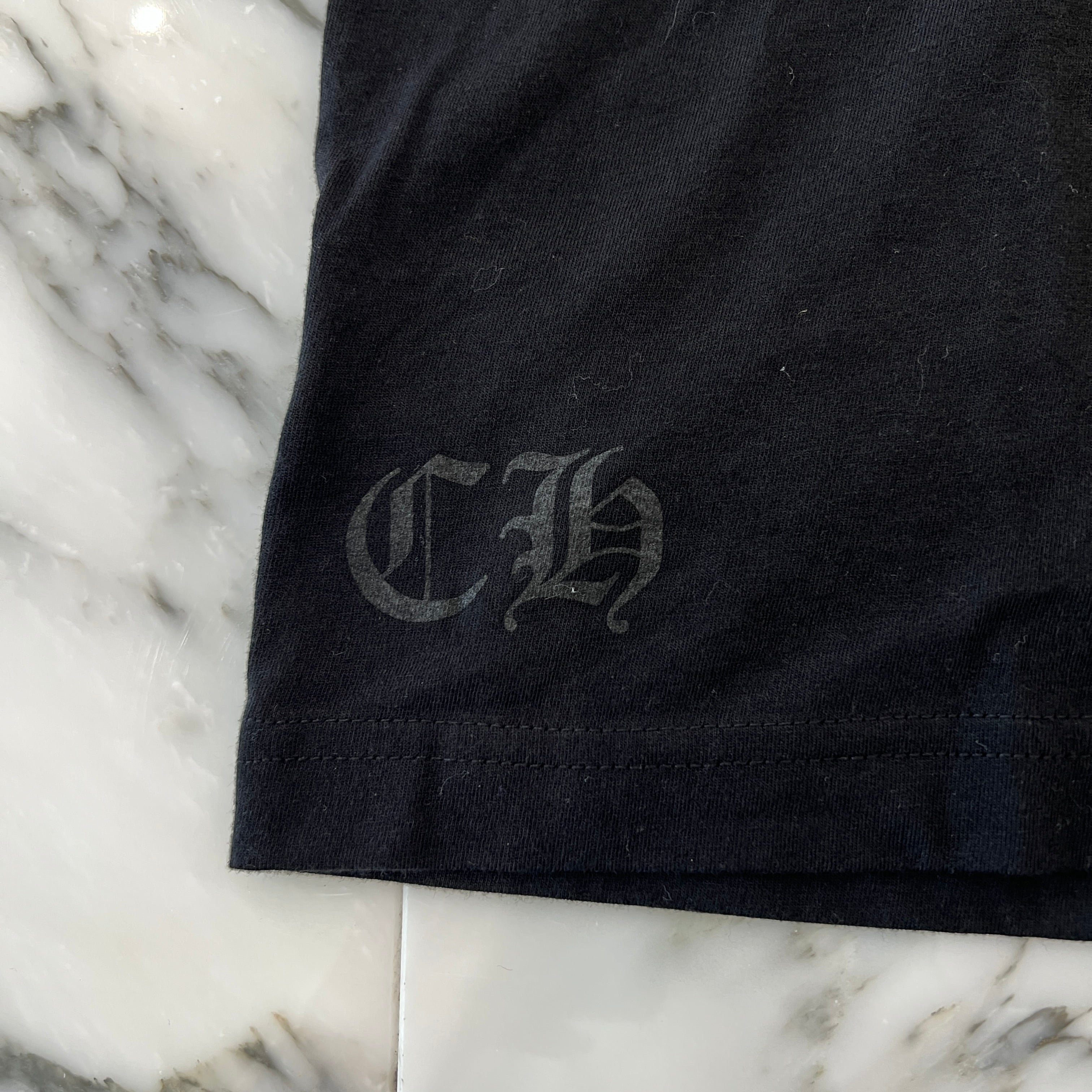 CHROME HEARTS Old English Purple Neck Logo Short Sleeve Tee Size L クロムハーツ オールドイングリッシュ パープルネックロゴ ショートスリーブ Tシャツ サイズＬ