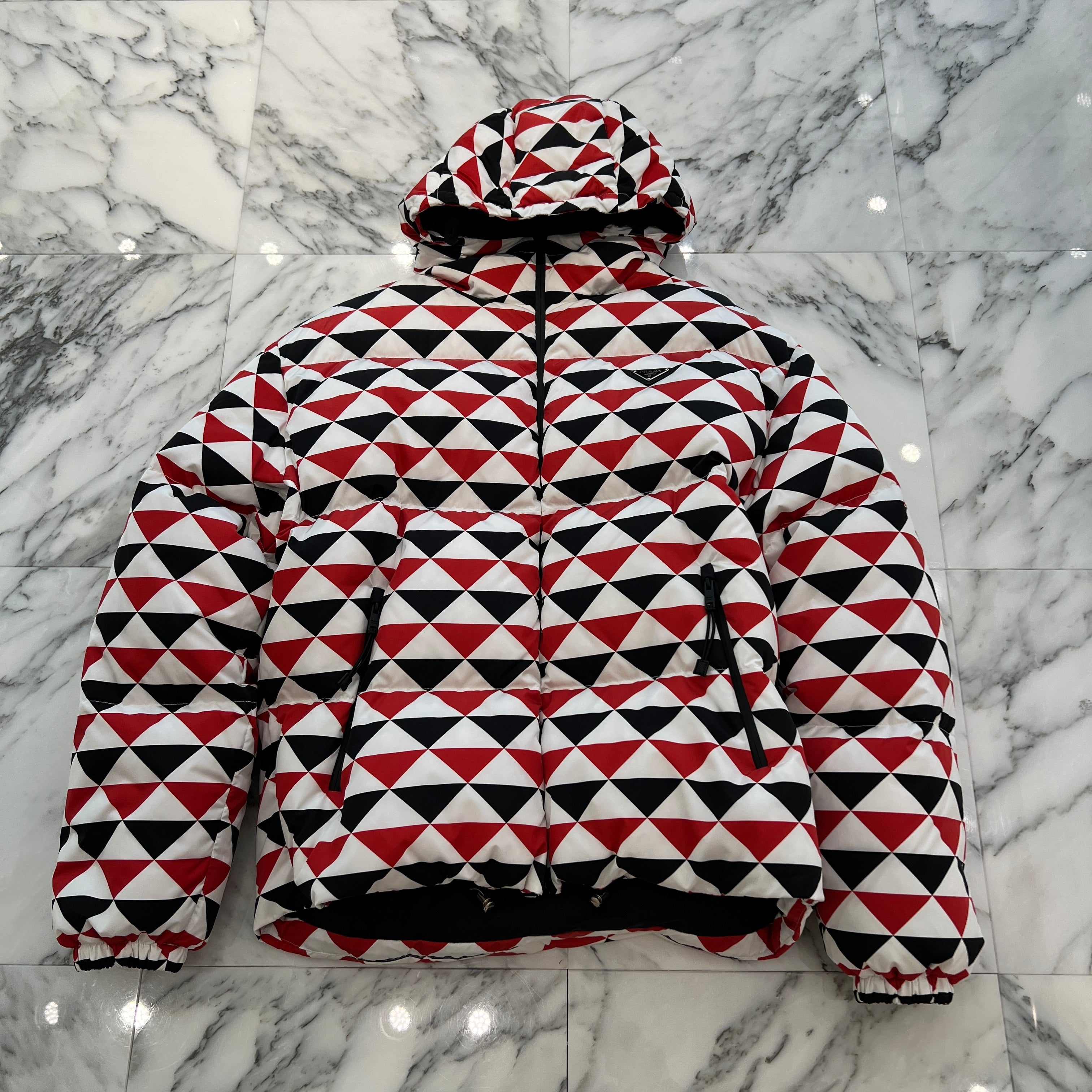 PRADA 2023AW Nylon Triangle Logo Plate Down Jacket Size XXL プラダ ナイロントライアングルロゴプレート ダウンジャケット サイズXXL