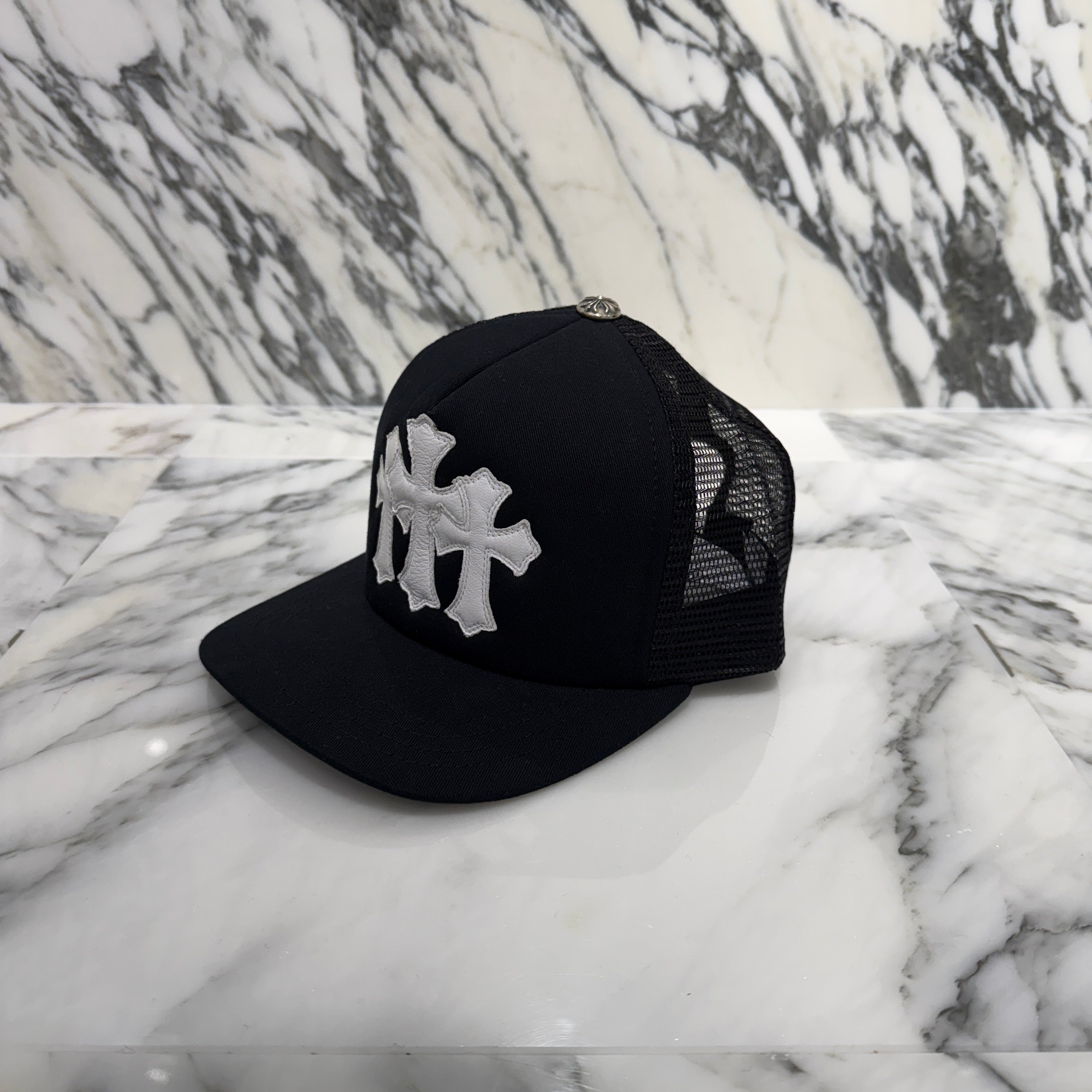 CHROME HEARTS Triple Cross Patch Trucker Cap ONE SIZE（53-60）