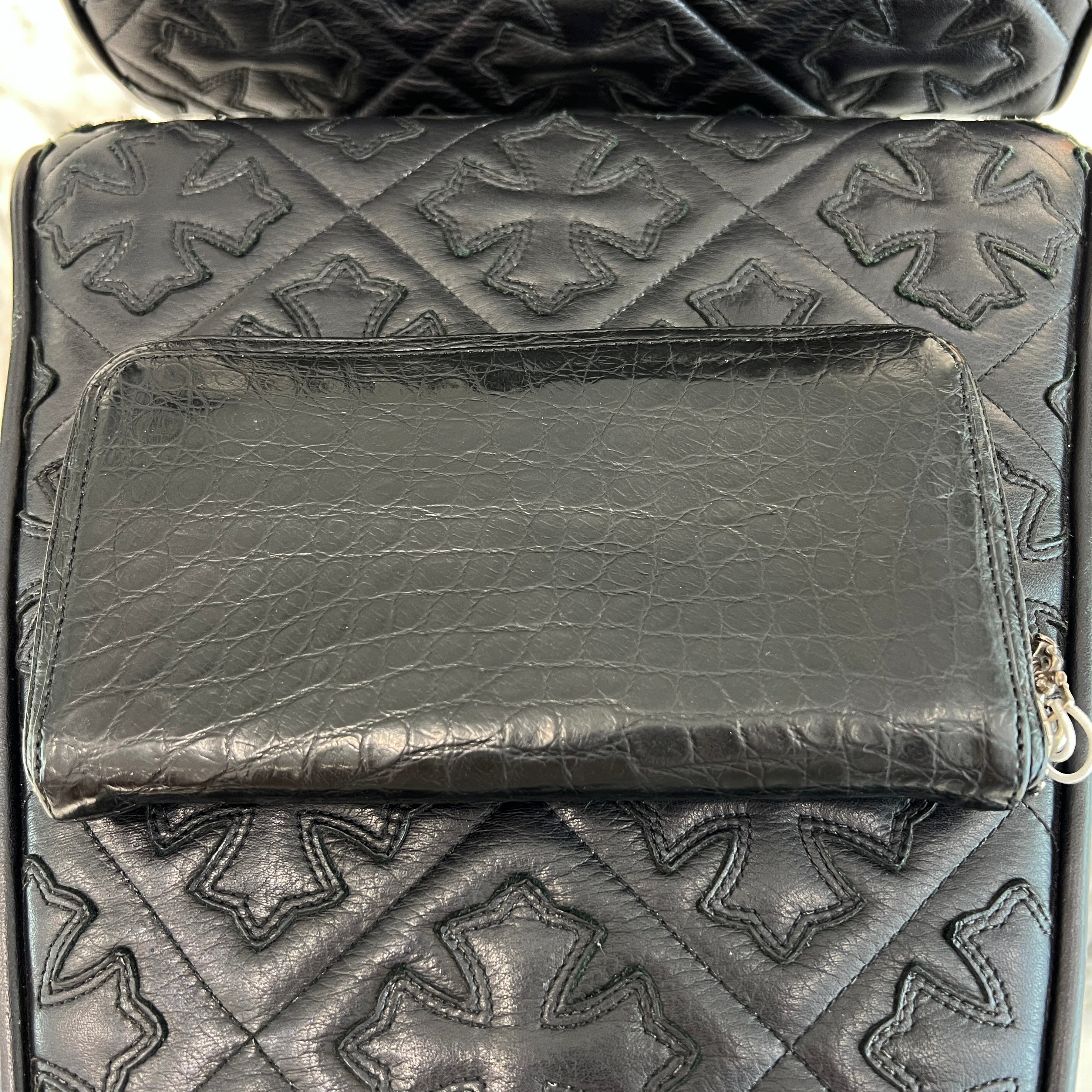 CHROME HEARTS Alligator Scroll Label REC F ZIP #2 Leather Wallet クロムハーツ アリゲータースクロールラベル レック F ジップ #2 レザー ウォレット