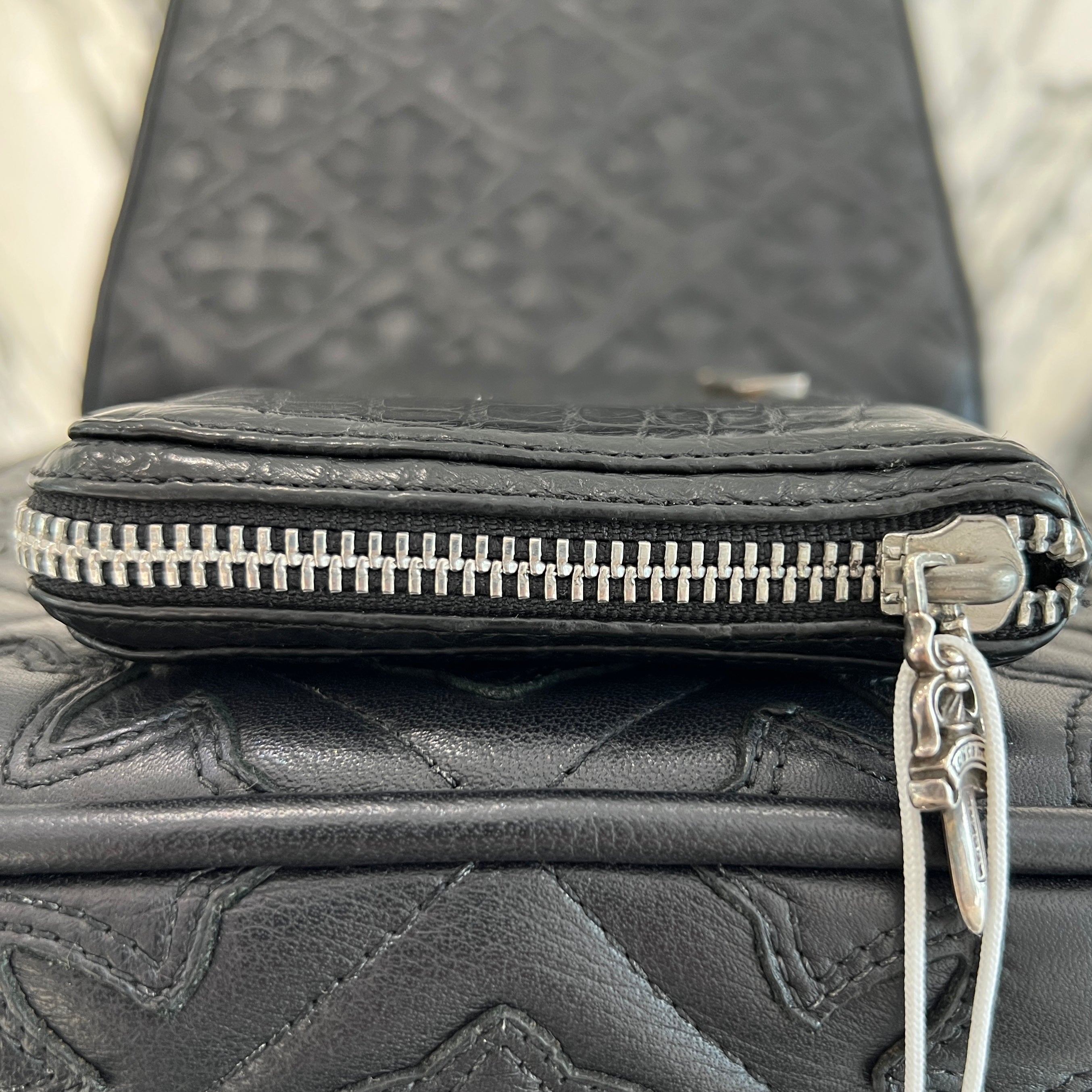 CHROME HEARTS Alligator Scroll Label REC F ZIP #2 Leather Wallet クロムハーツ アリゲータースクロールラベル レック F ジップ #2 レザー ウォレット