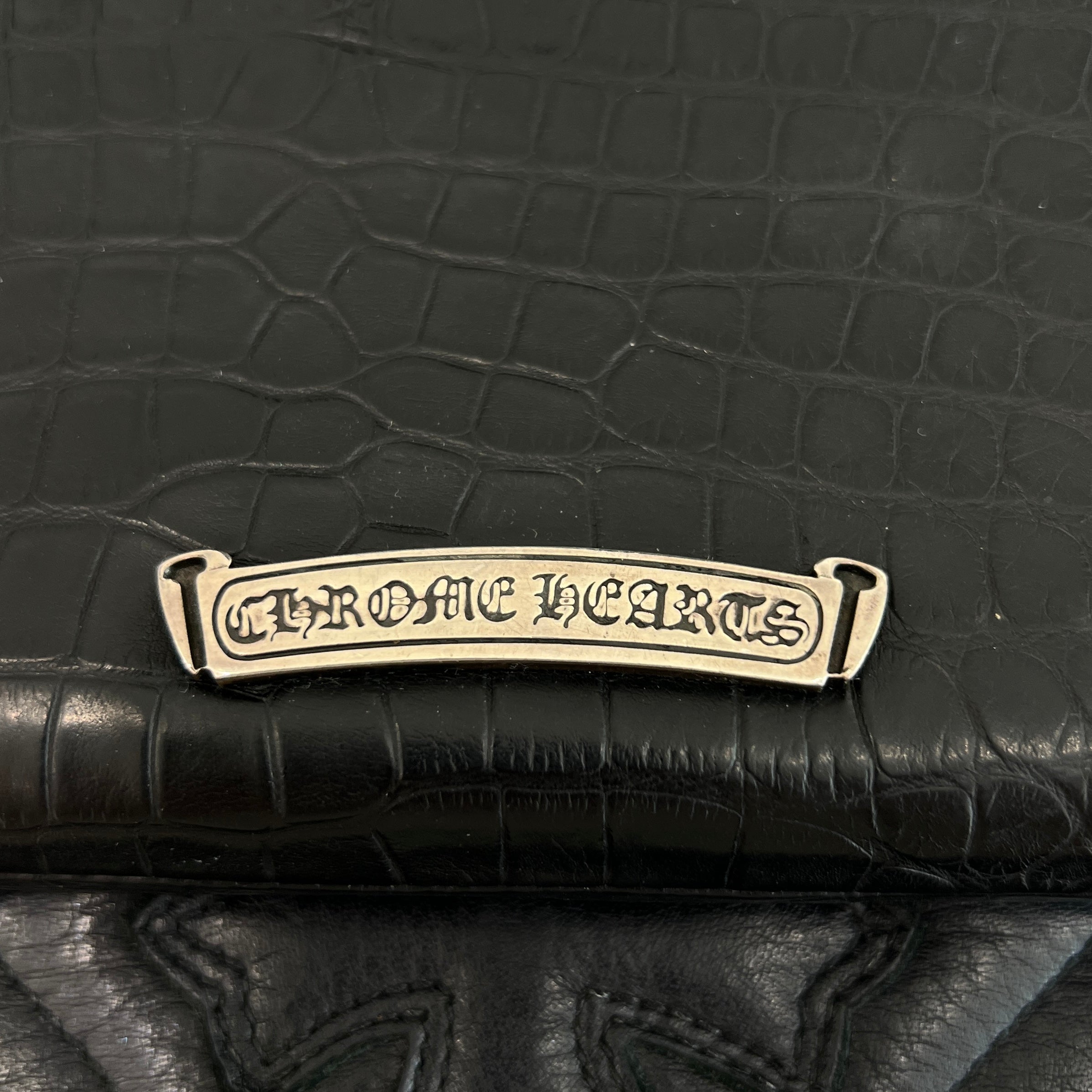 CHROME HEARTS Alligator Scroll Label REC F ZIP #2 Leather Wallet クロムハーツ アリゲータースクロールラベル レック F ジップ #2 レザー ウォレット