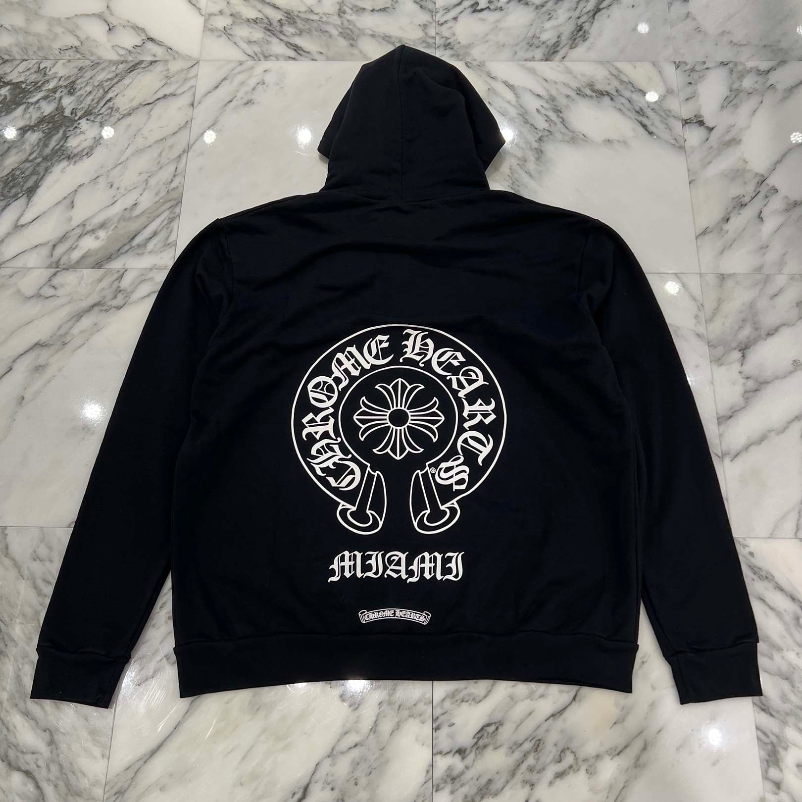 CHROME HEARTS MIAMI Limited Horseshoe Zip Up Hoodie Size L クロムハーツ マイアミ限定 ホースシュー ジップアップ フーディ サイズL