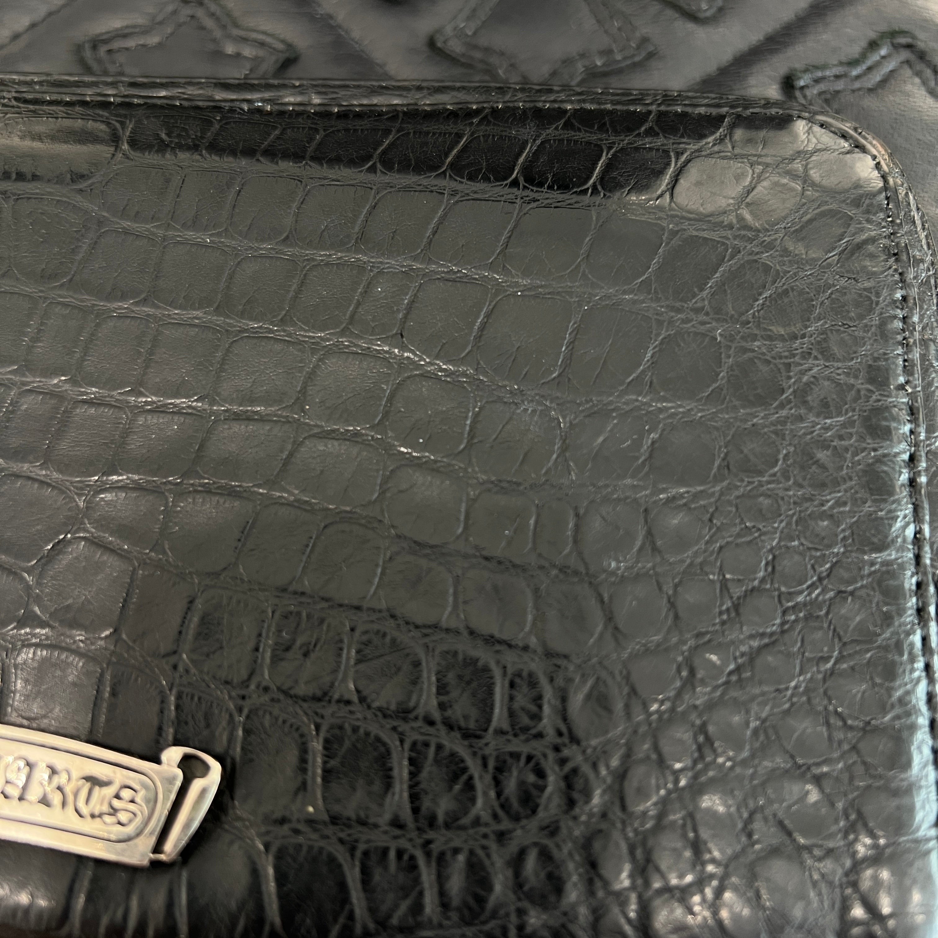 CHROME HEARTS Alligator Scroll Label REC F ZIP #2 Leather Wallet クロムハーツ アリゲータースクロールラベル レック F ジップ #2 レザー ウォレット