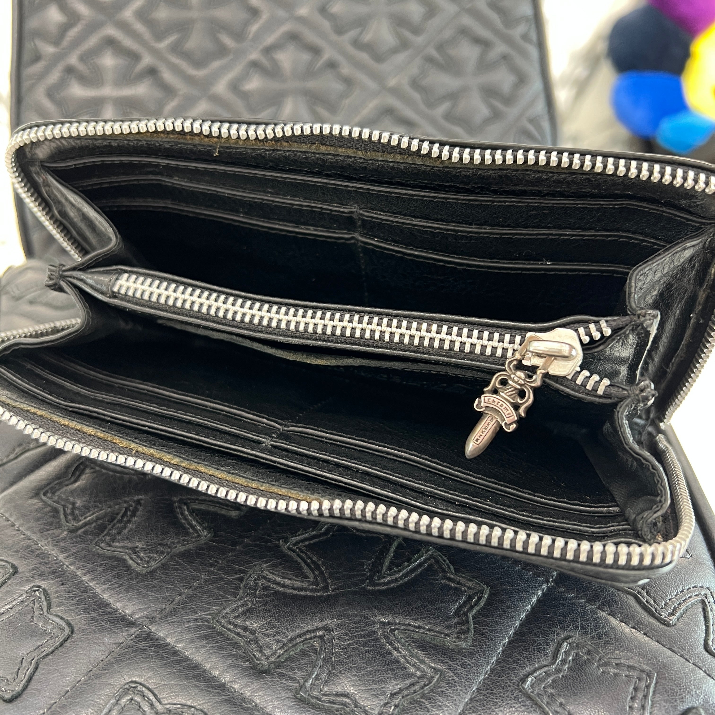 CHROME HEARTS Alligator Scroll Label REC F ZIP #2 Leather Wallet クロムハーツ アリゲータースクロールラベル レック F ジップ #2 レザー ウォレット