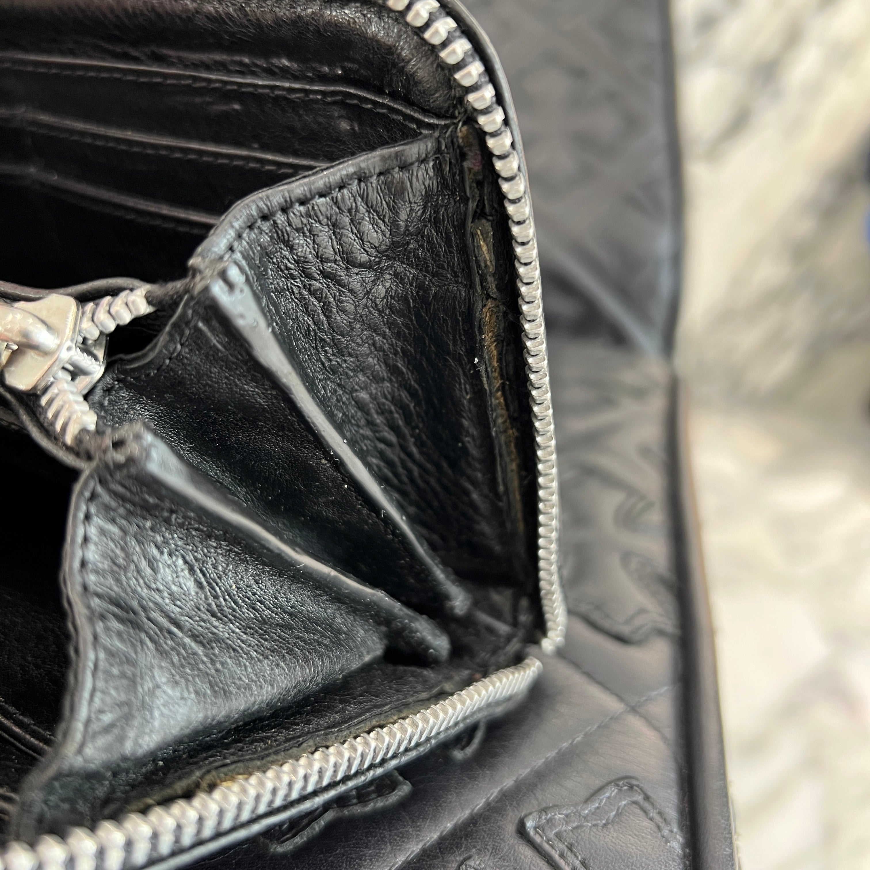 CHROME HEARTS Alligator Scroll Label REC F ZIP #2 Leather Wallet クロムハーツ アリゲータースクロールラベル レック F ジップ #2 レザー ウォレット