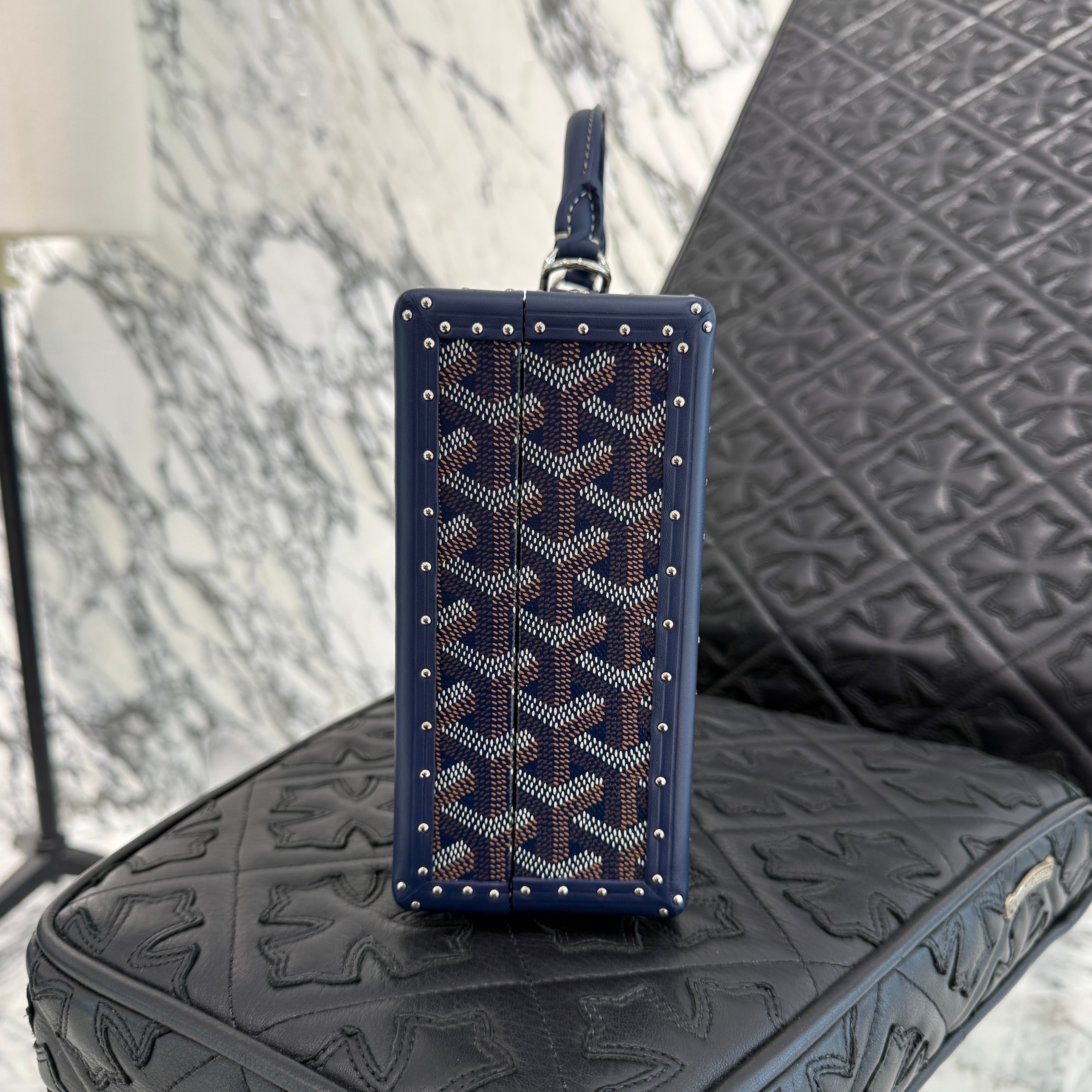 Goyard ゴヤール グランドホテル トランクバッグ　ネイビーブルー GOYARD 2022SS Grand Hotel Trunk Bag 