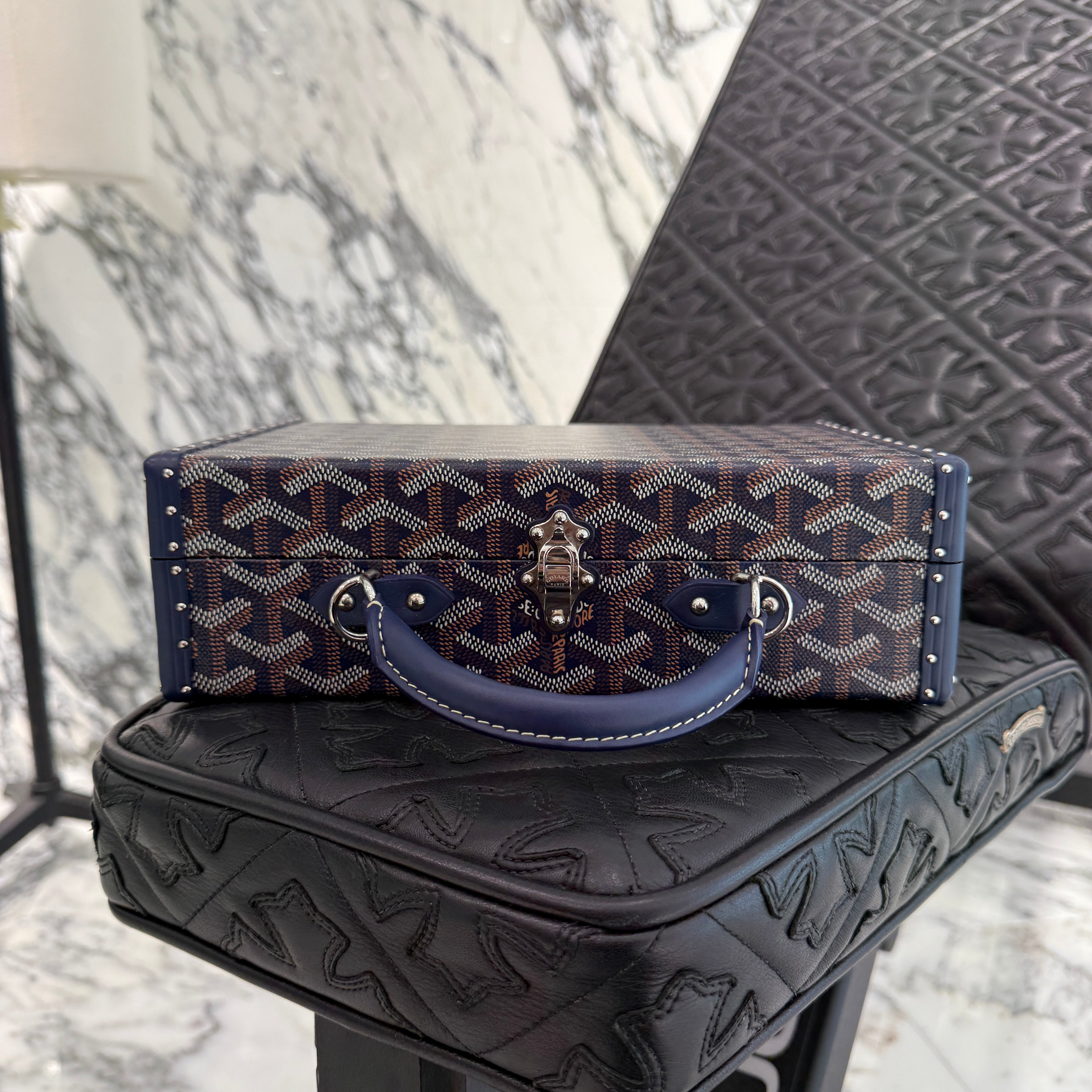 GOYARD 2022SS Grand Hotel Trunk Bag "NAVY BLUE" GHOTELPMLTY12CL12P ゴヤール グランドホテル トランクバッグ "ネイビーブルー"