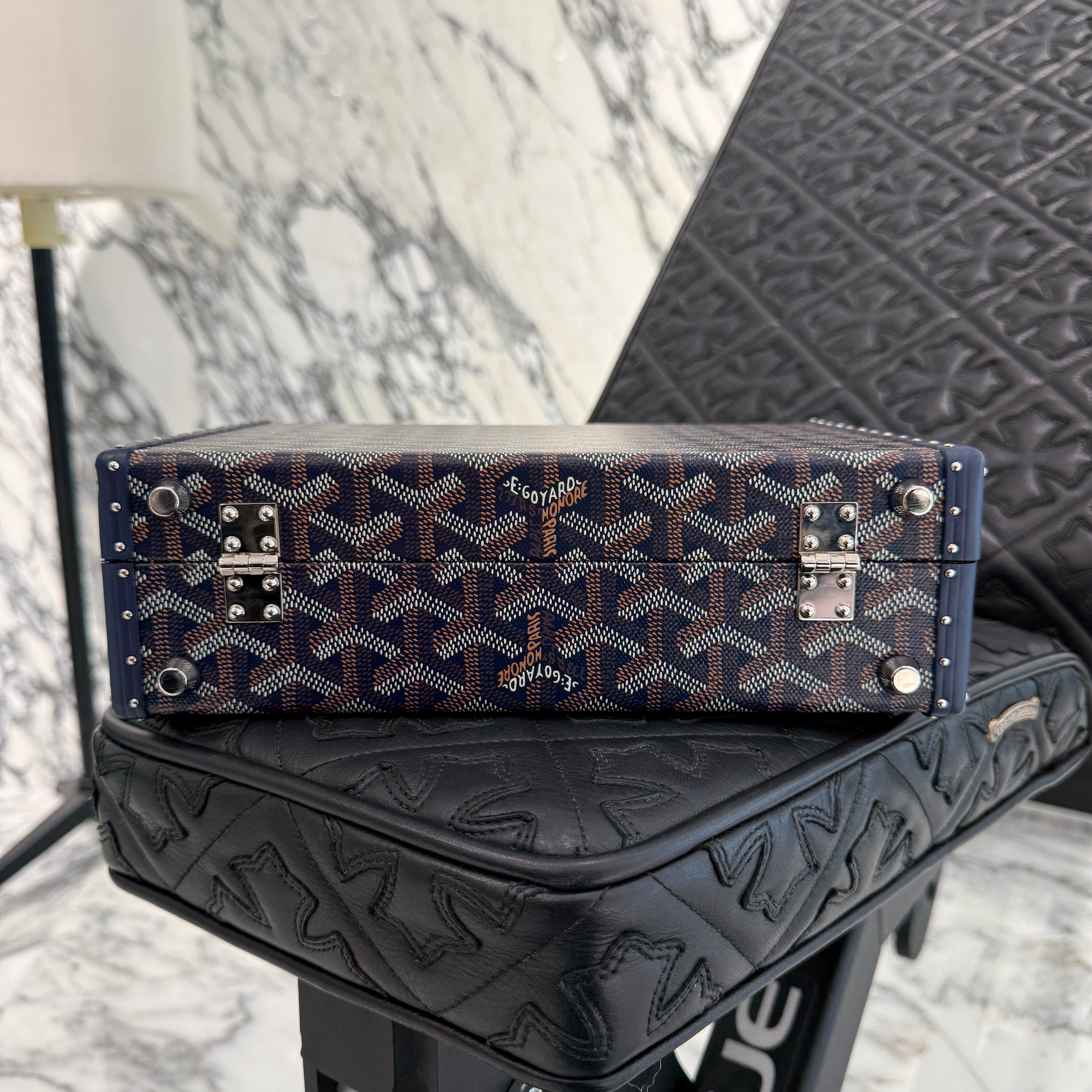 GOYARD 2022SS Grand Hotel Trunk Bag "NAVY BLUE" GHOTELPMLTY12CL12P ゴヤール グランドホテル トランクバッグ "ネイビーブルー"