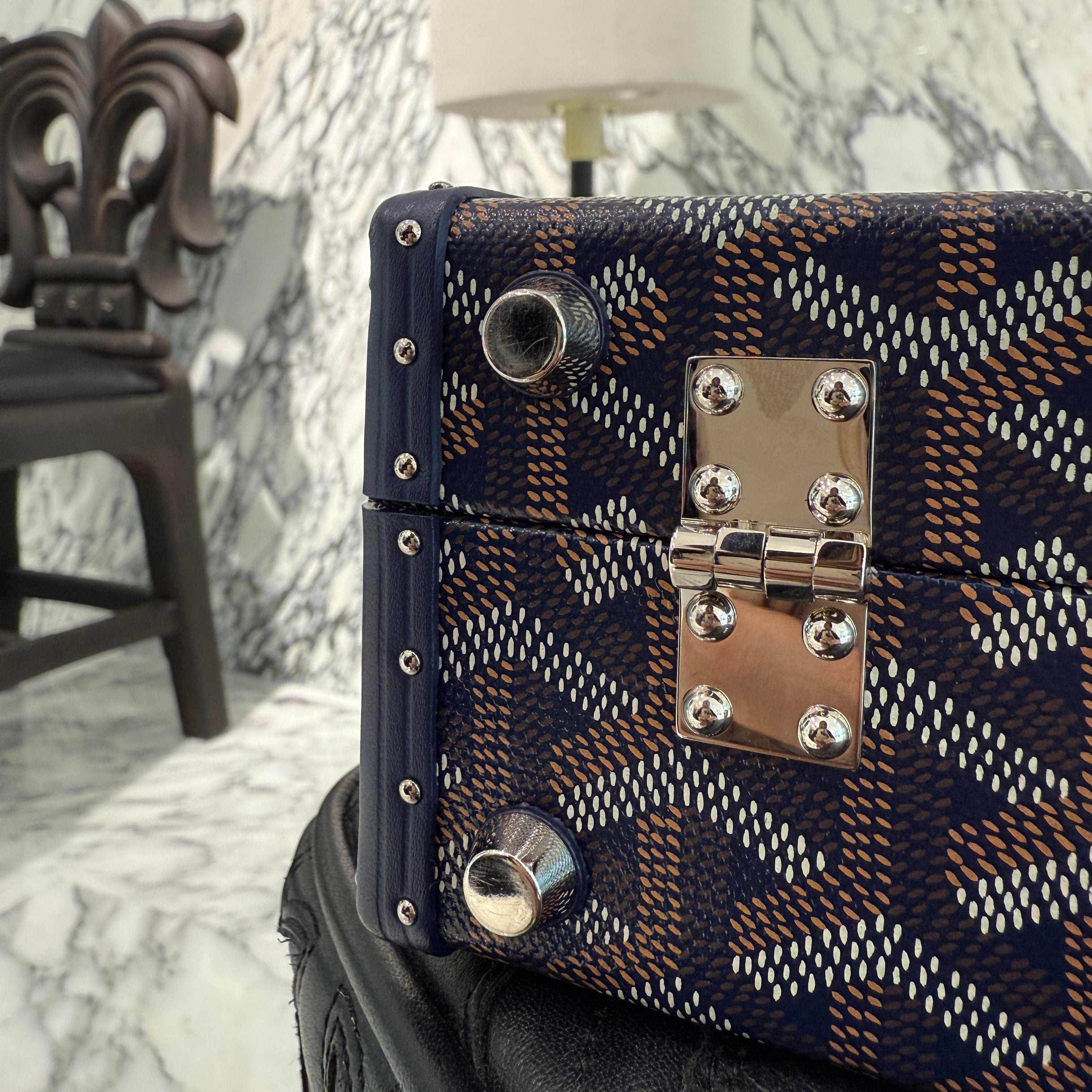 GOYARD 2022SS Grand Hotel Trunk Bag "NAVY BLUE" GHOTELPMLTY12CL12P ゴヤール グランドホテル トランクバッグ "ネイビーブルー"