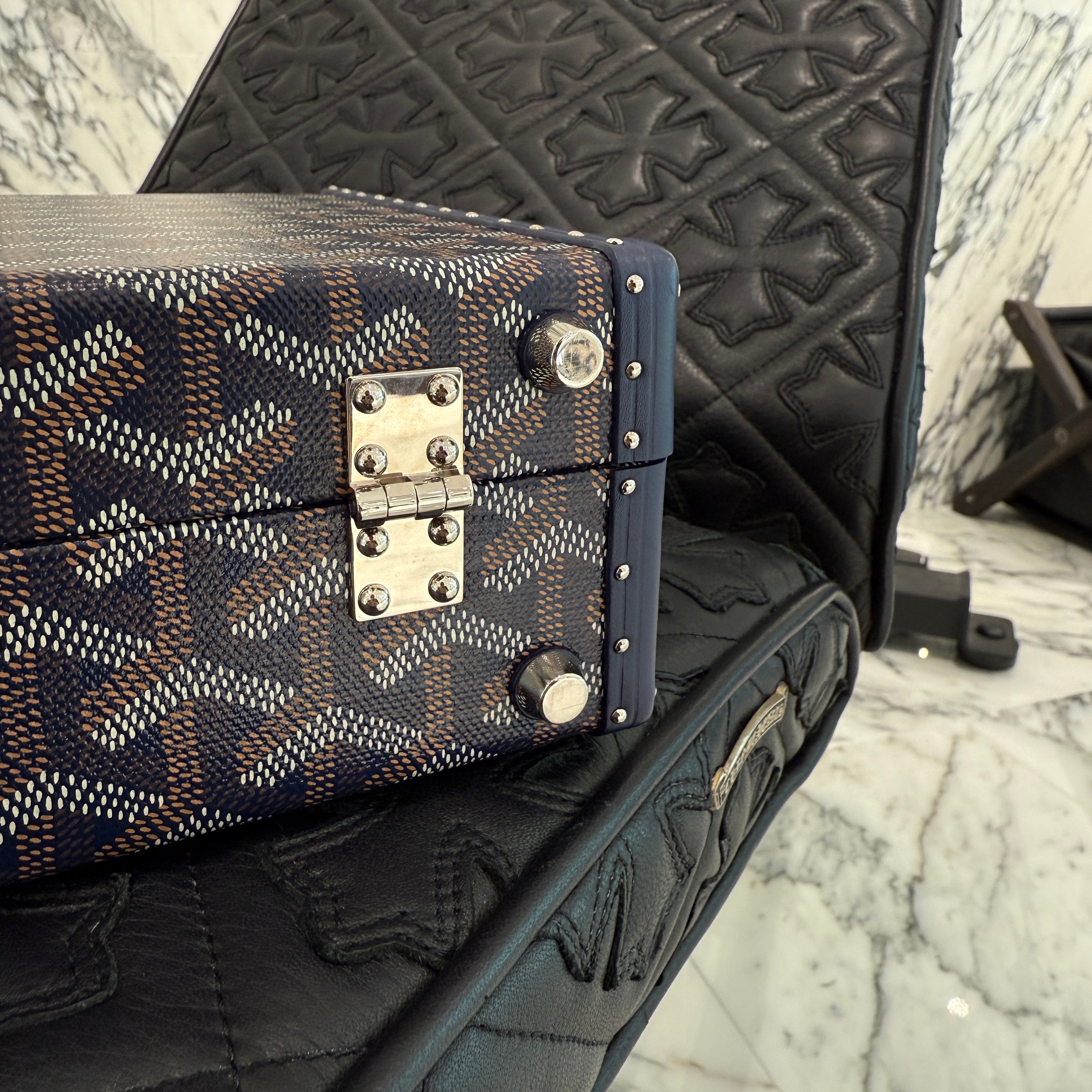 GOYARD 2022SS Grand Hotel Trunk Bag "NAVY BLUE" GHOTELPMLTY12CL12P ゴヤール グランドホテル トランクバッグ "ネイビーブルー"